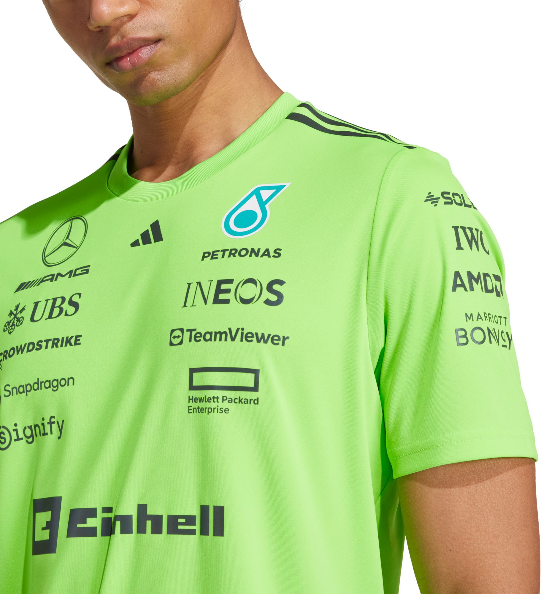 adidas Men's Mercedes Formula One Green Setup Jersey product image