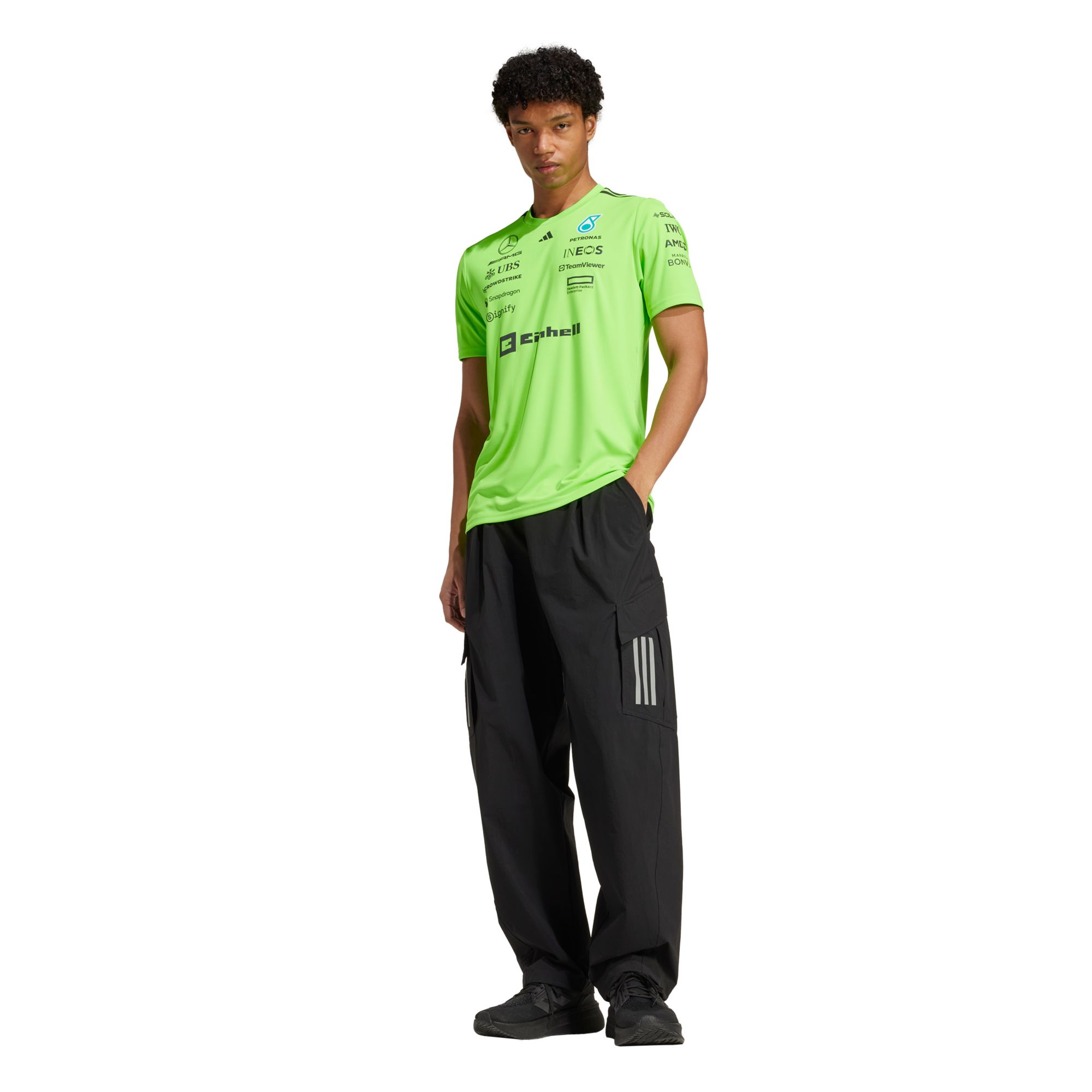 adidas Men's Mercedes Formula One Green Setup Jersey product image