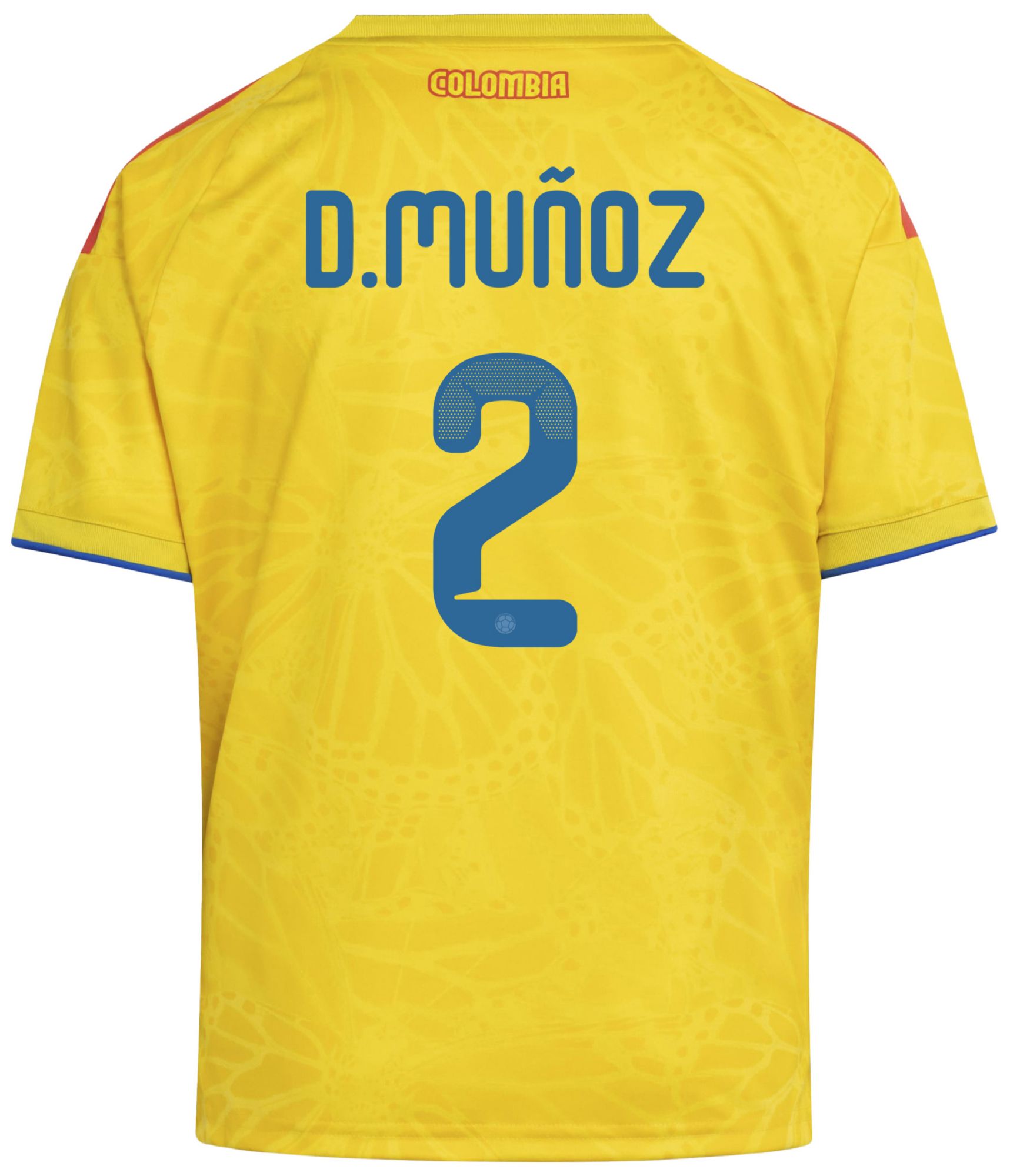 adidas Youth Colombia Daniel Munoz #2 2026 Home Replica Jersey product image