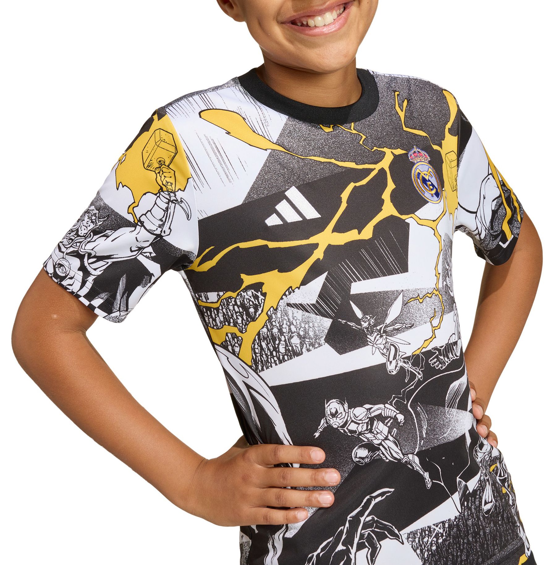 adidas Youth Real Madrid x Avengers Prematch Jersey product image