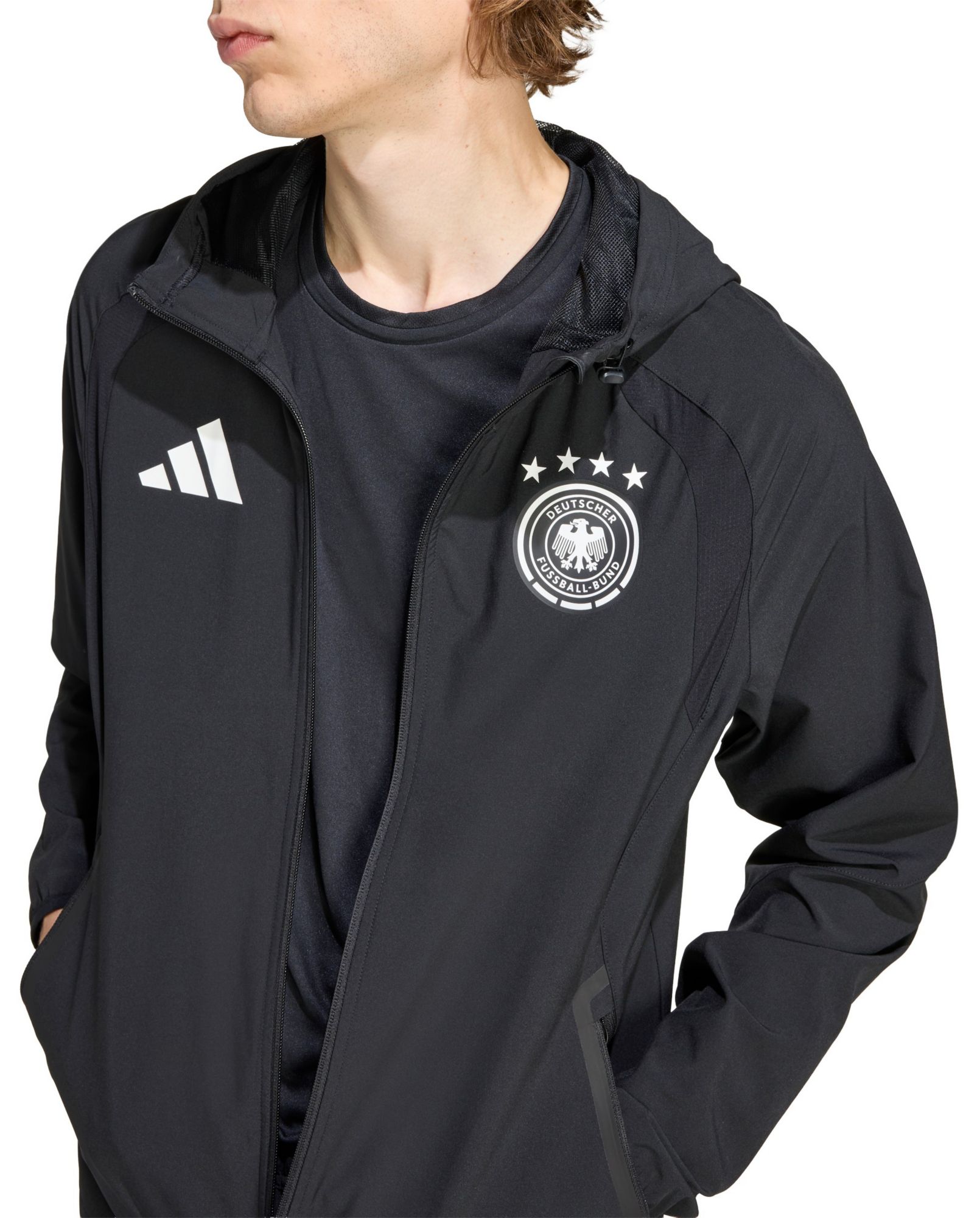 adidas Adult Germany 2026 Black Travel Full-Zip Jacket product image
