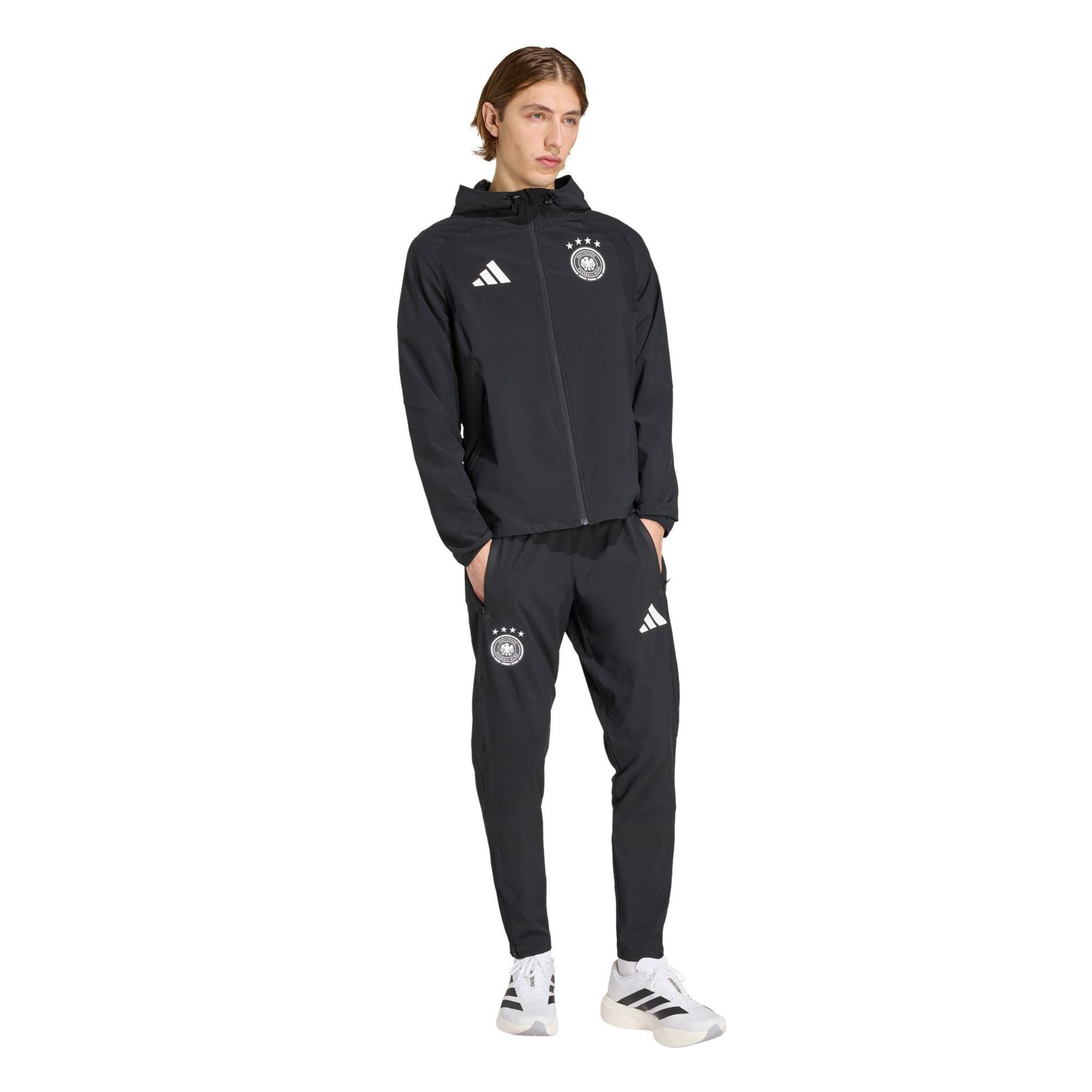 adidas Adult Germany 2026 Black Travel Full-Zip Jacket product image