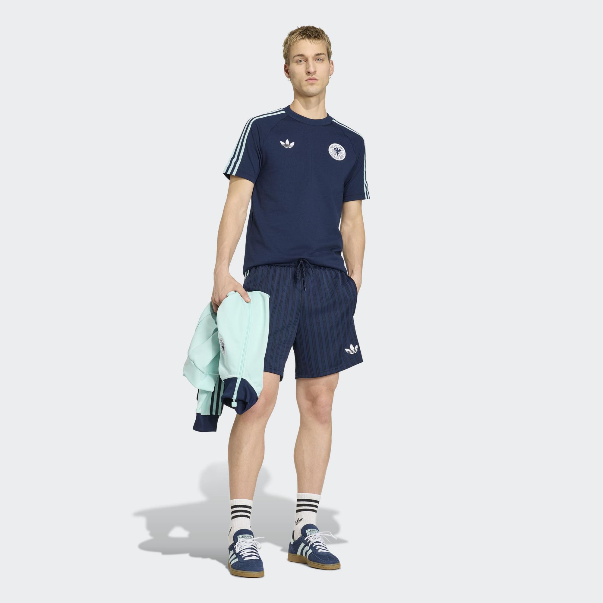 adidas Adult Germany Collegiate Navy Home Logo Shorts product image