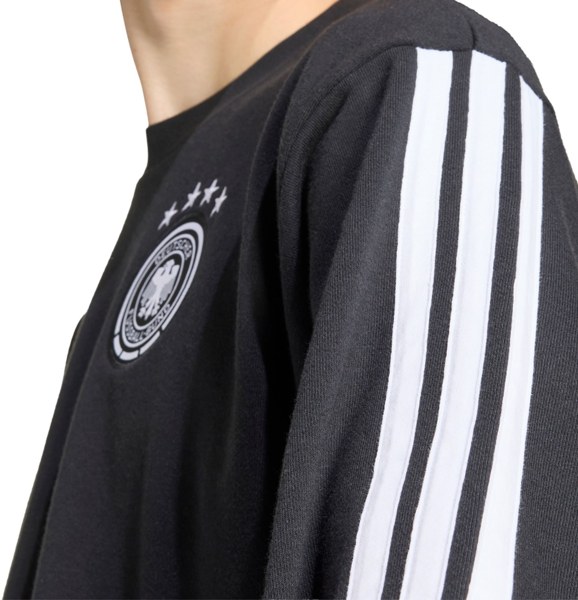 adidas Adult Germany 2026 Black Team Logo Crewneck Sweatshirt product image