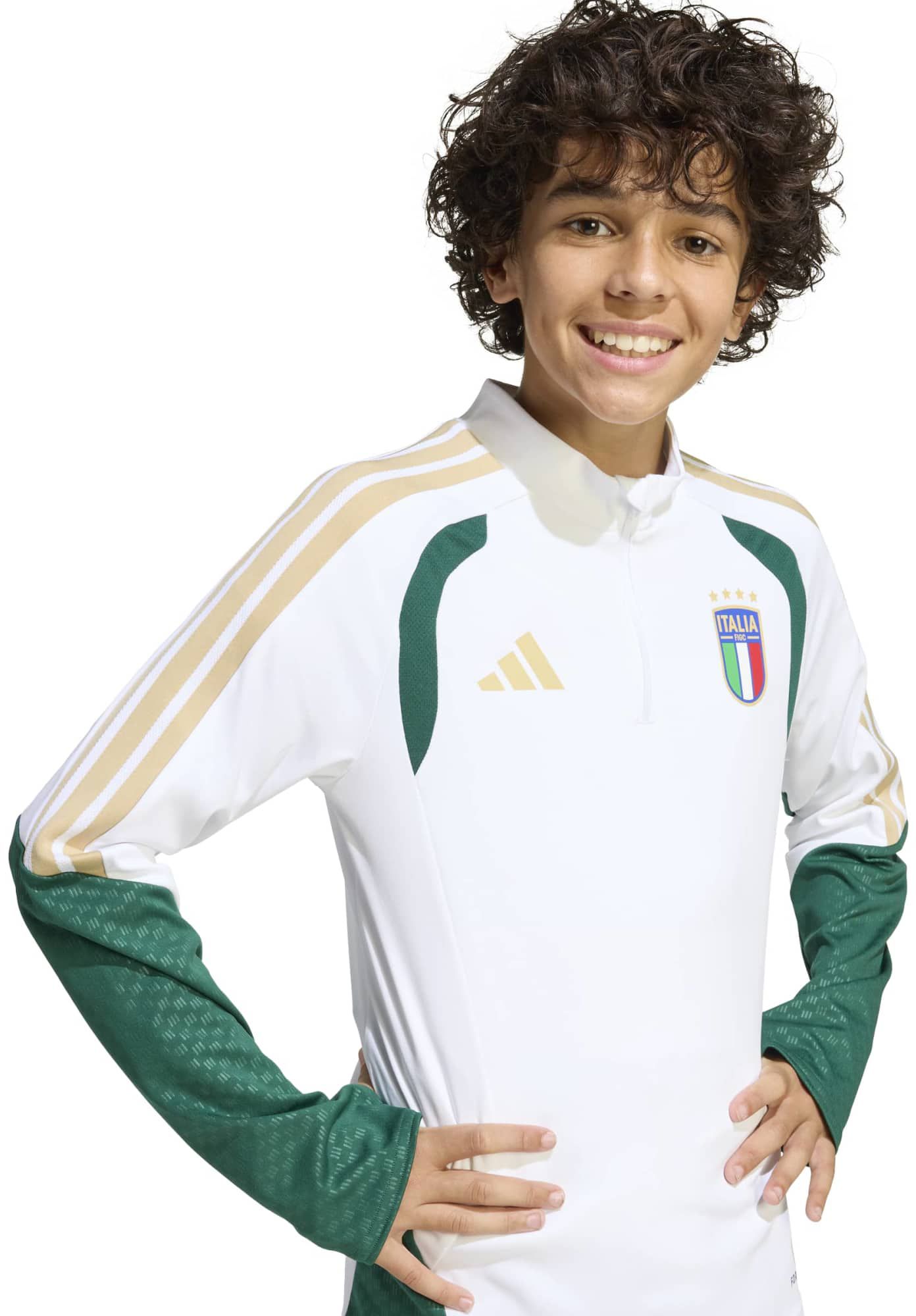 adidas Youth Italy 2026 Home Quarter-Zip Training Pullover product image