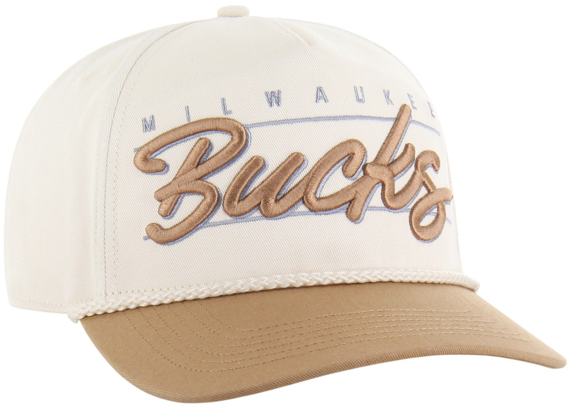 '47 Adult Milwaukee Bucks Tan Neutral Condor Hitch Adjustable Hat product image