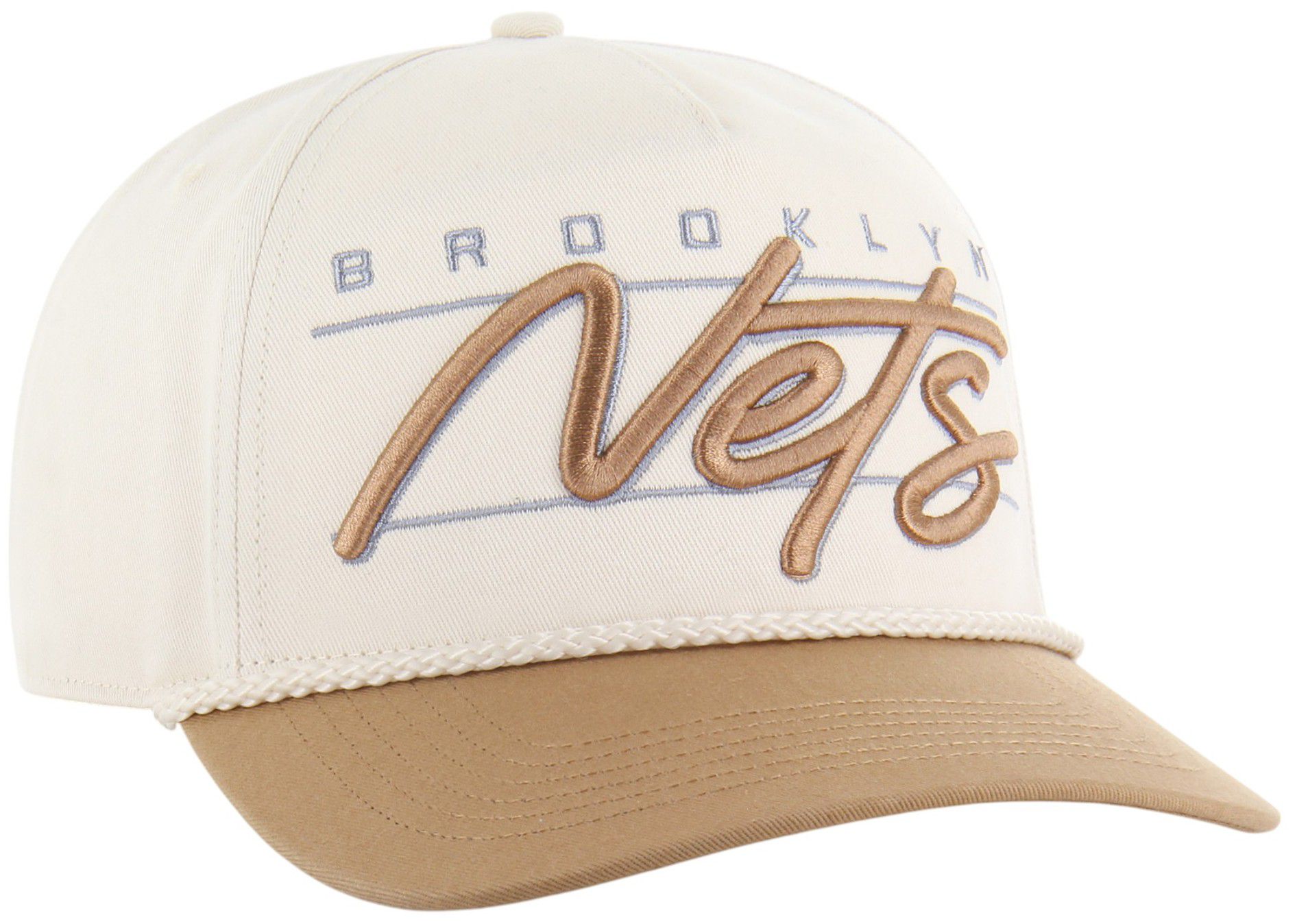 '47 Adult Brooklyn Nets Tan Neutral Condor Hitch Adjustable Hat product image