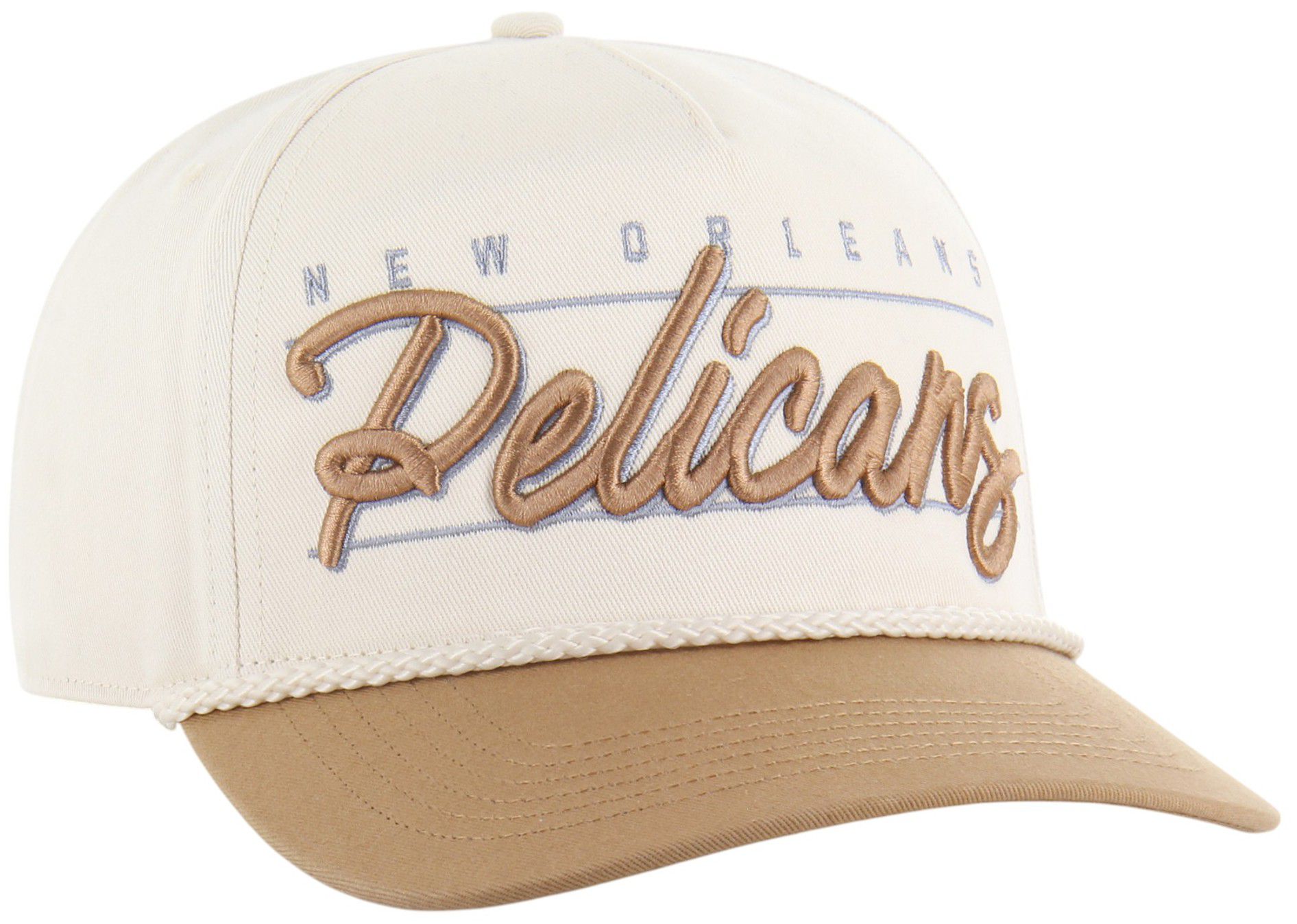 '47 Adult New Orleans Pelicans Tan Neutral Condor Hitch Adjustable Hat product image