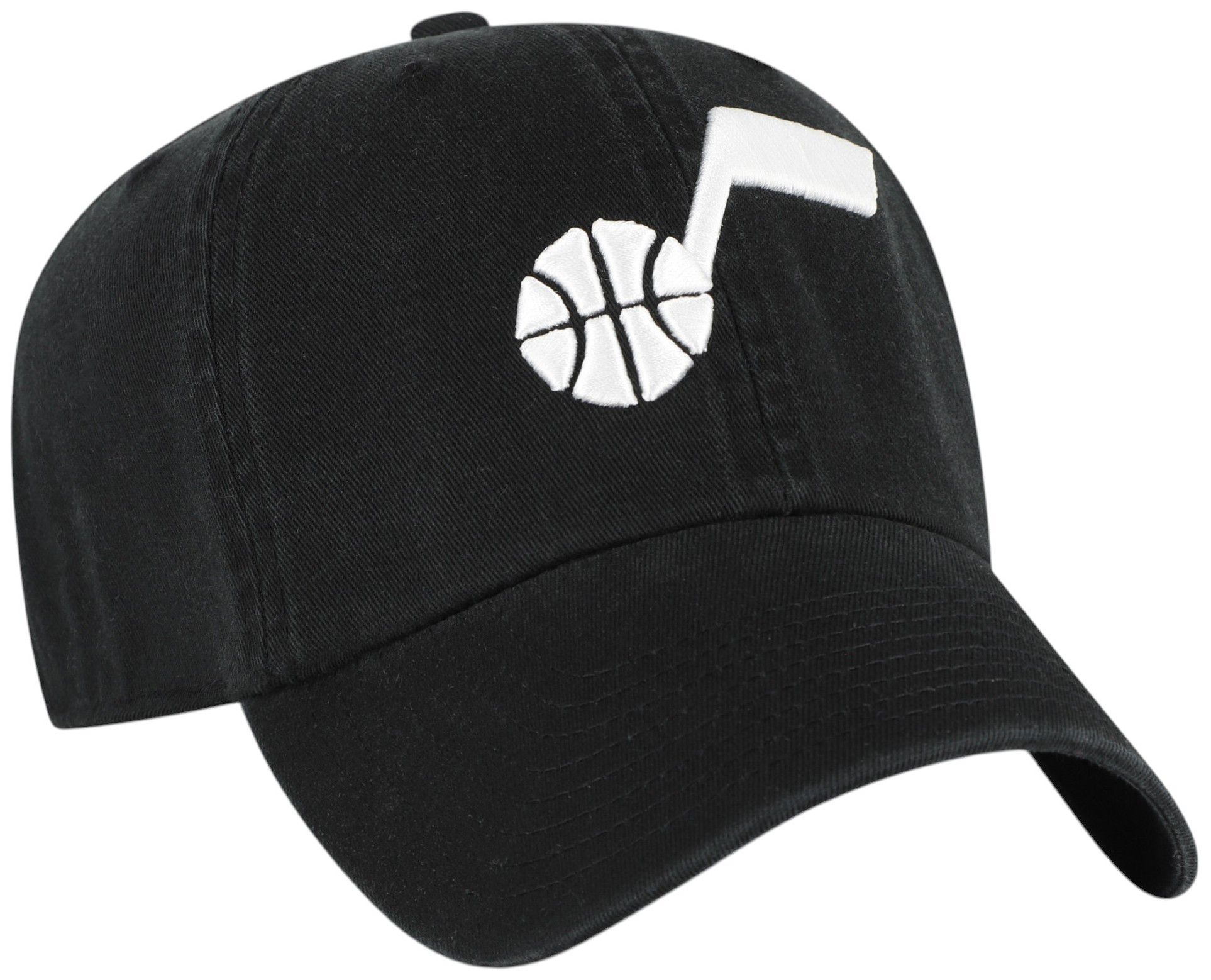'47 Adult Utah Jazz Black Logo Clean Up Adjustable Hat product image