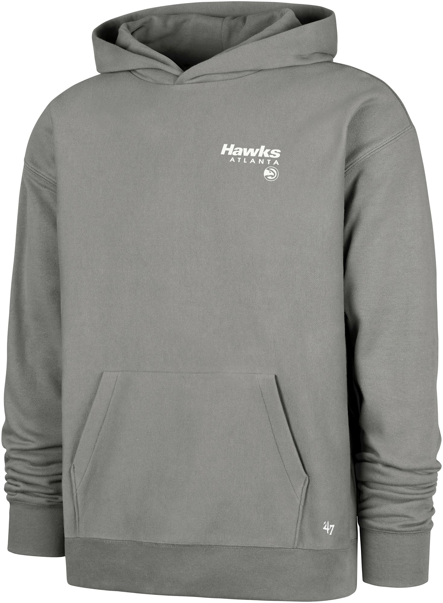 '47 Men's Atlanta Hawks Grey Triple Double Hoodie product image