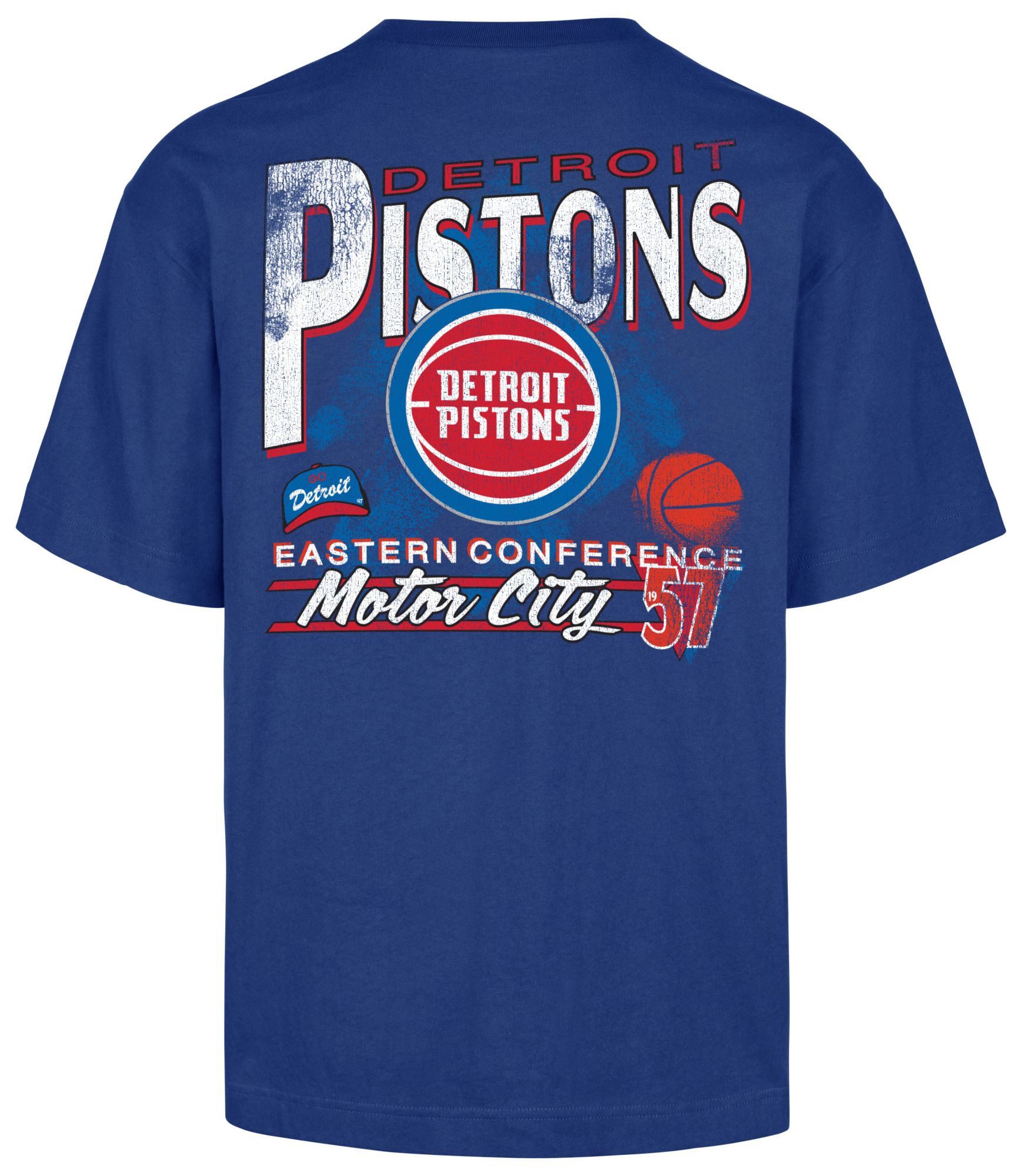 '47 Men's Detroit Pistons Blue Under Bar T-Shirt product image