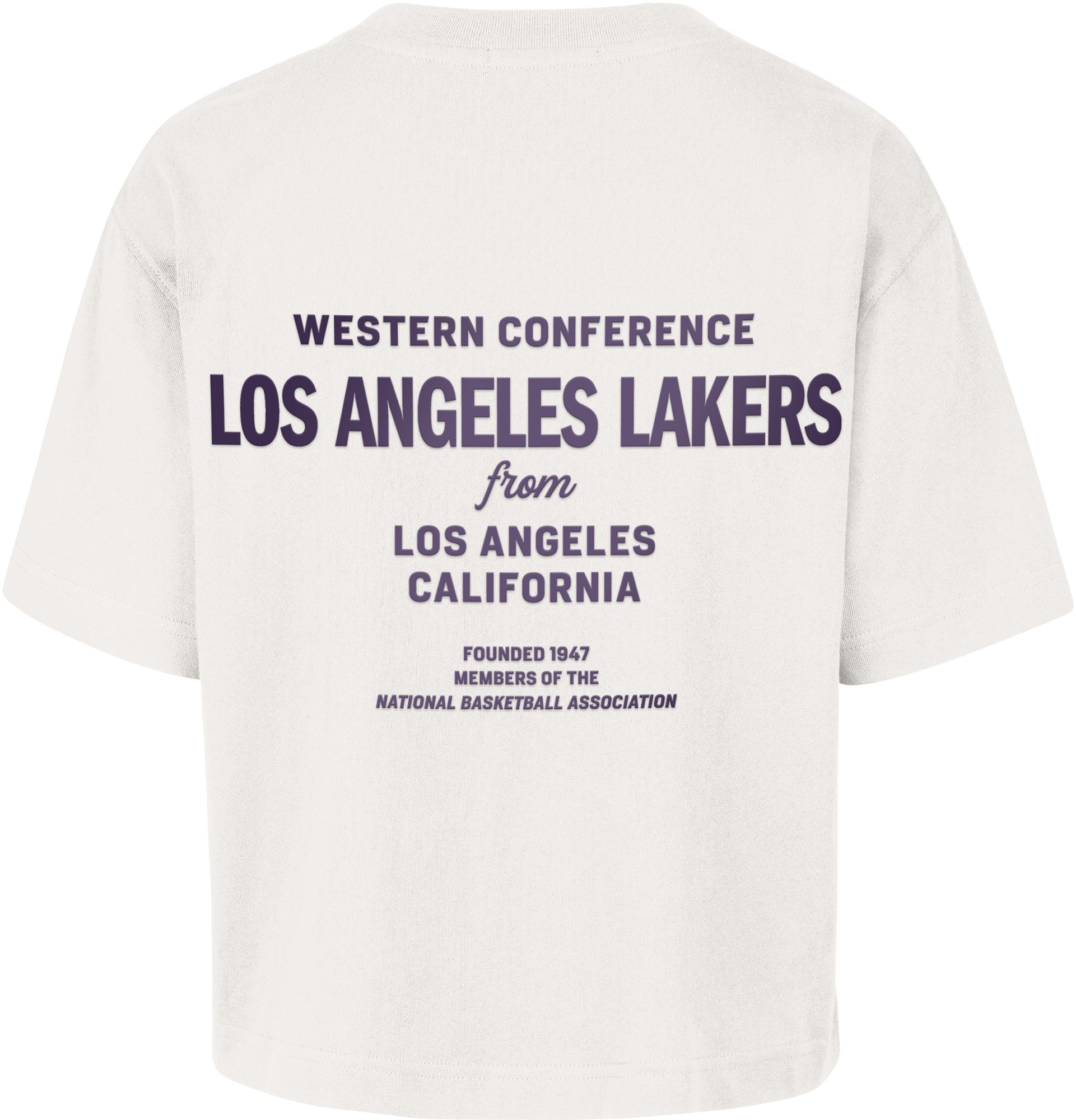 '47 Women's Los Angeles Lakers Off-White Leon City T-Shirt product image
