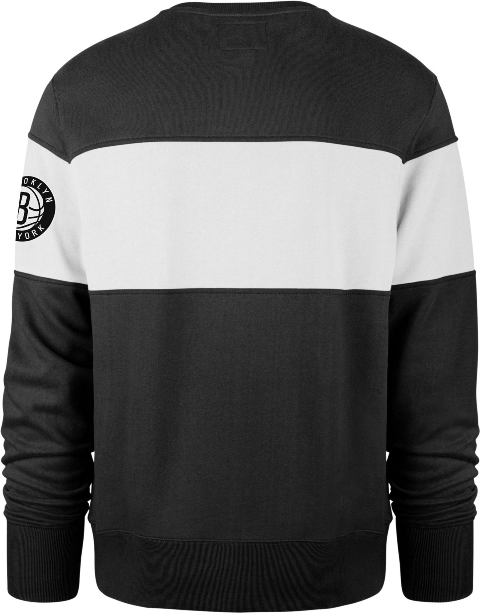 ‘47 Men's Brooklyn Nets Black Interstate Crewneck Sweatshirt product image