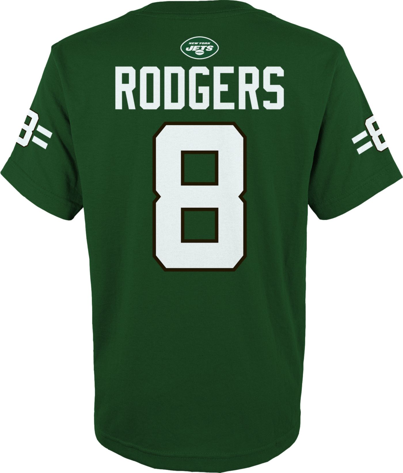 NFL Team Apparel Youth New York Jets Aaron Rodgers Green T Shirt Dick s Sporting Goods