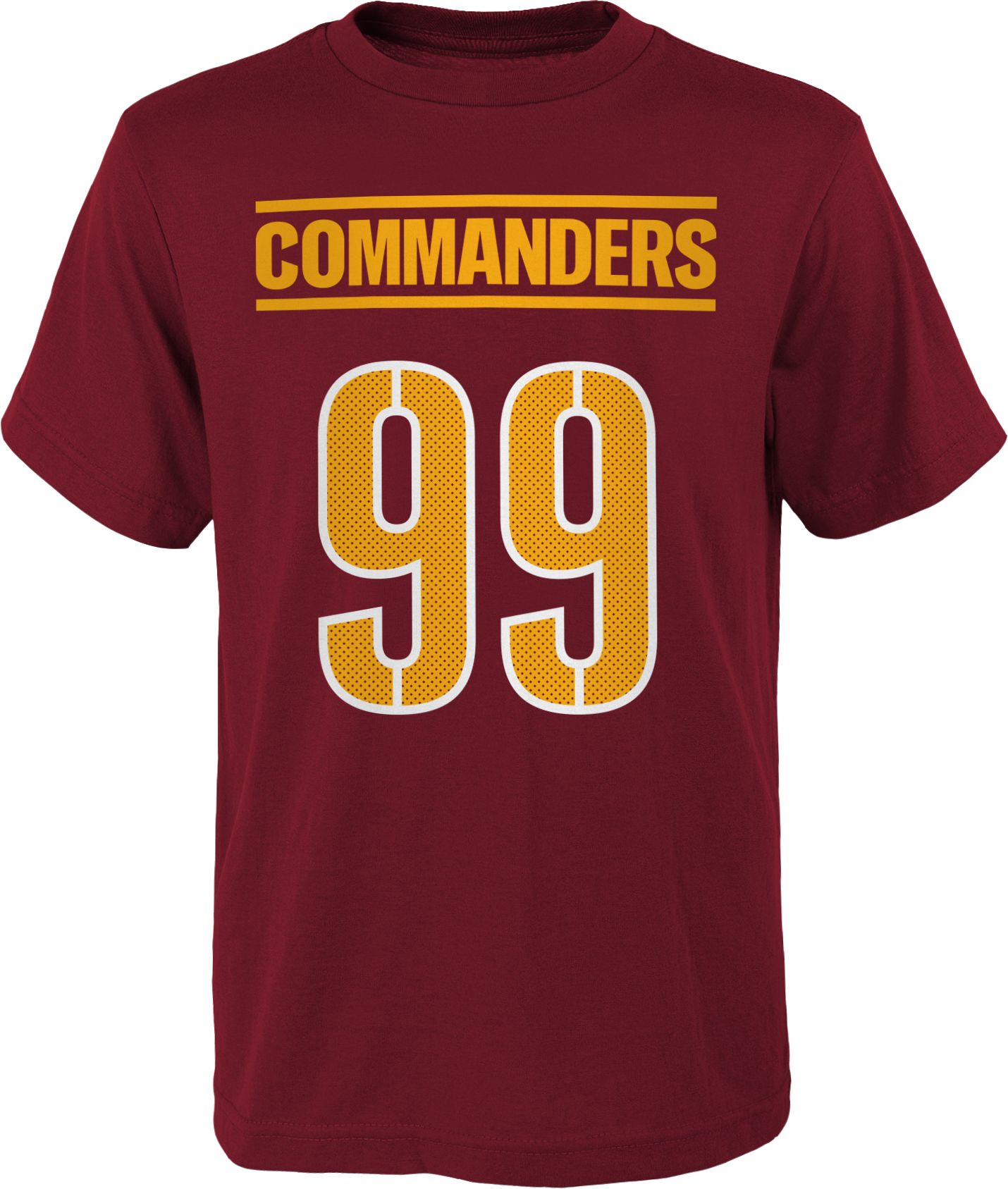 NFL Team Apparel Youth Washington Commanders Chase Young #99 Red T-Shirt product image