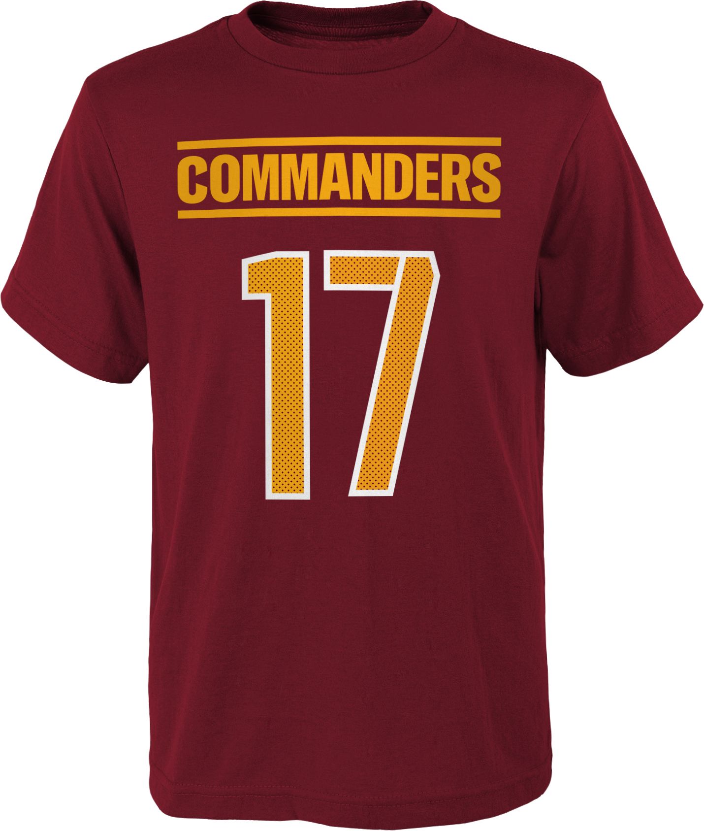 NFL Team Apparel Youth Washington Commanders Terry McLaurin #17 Red T-Shirt