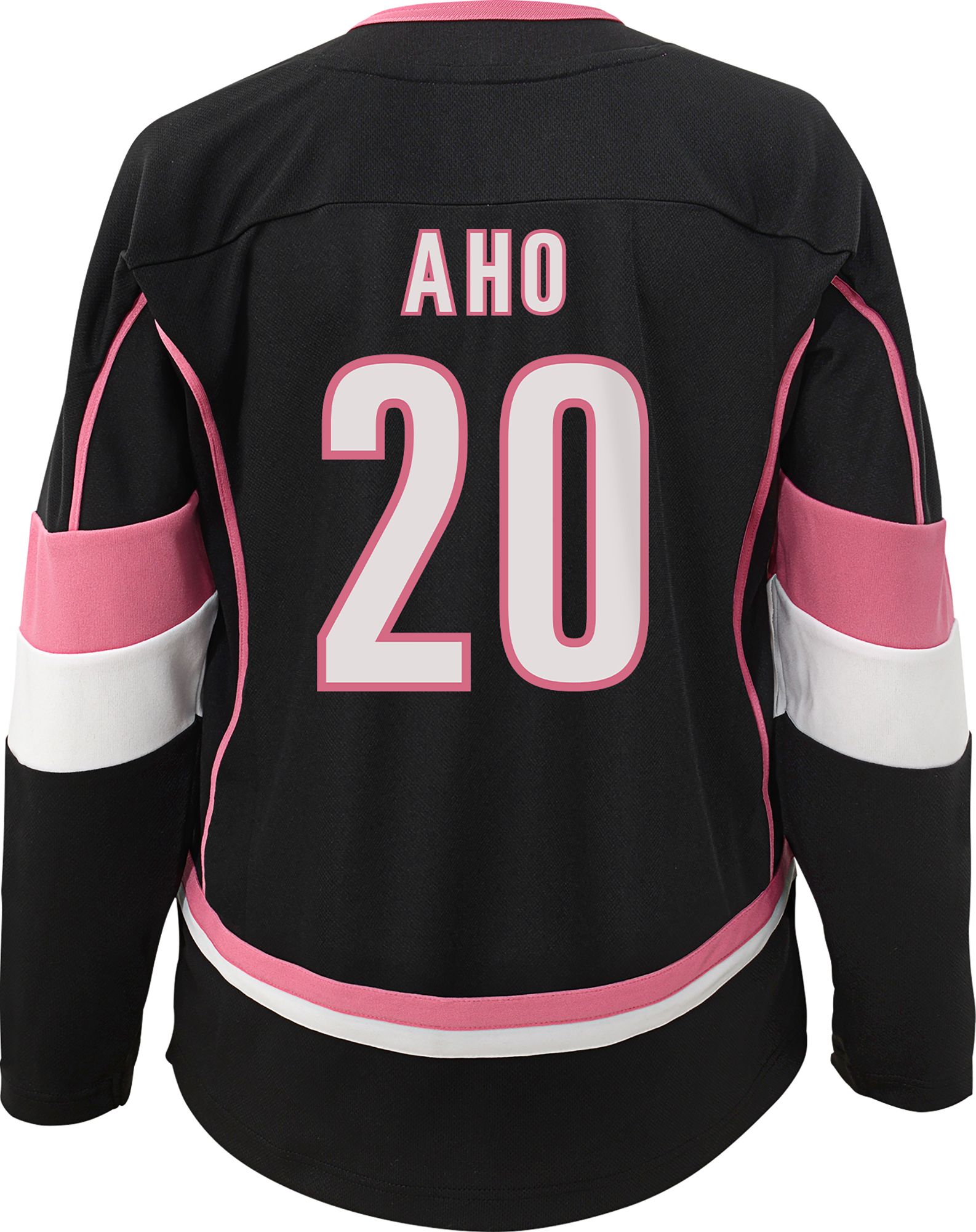 Outerstuff Girls' Carolina Hurricanes Sebastian Aho #20 Black Replica Jersey product image