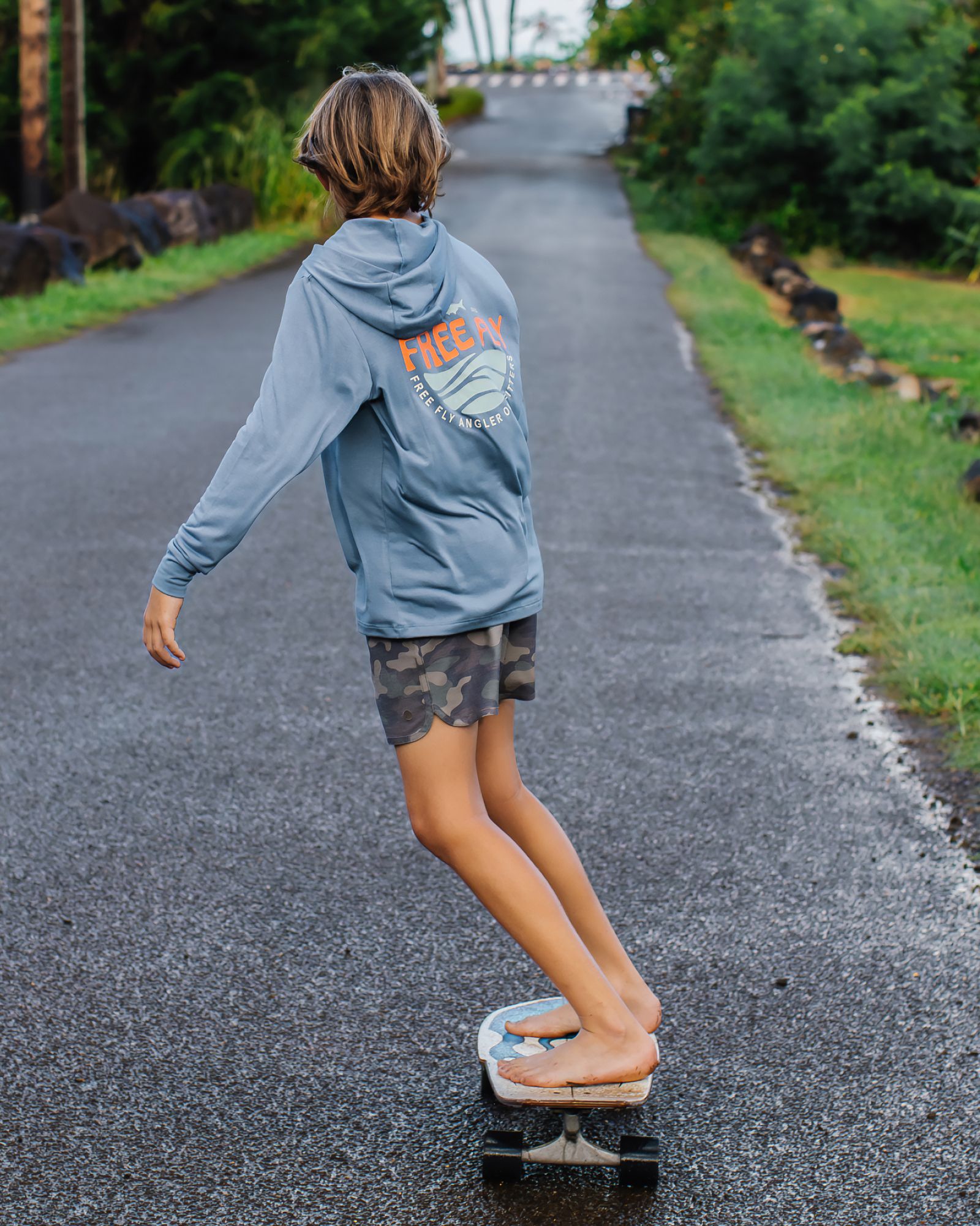 Free Fly Youth Bamboo Shade Graphic Hoodie product image