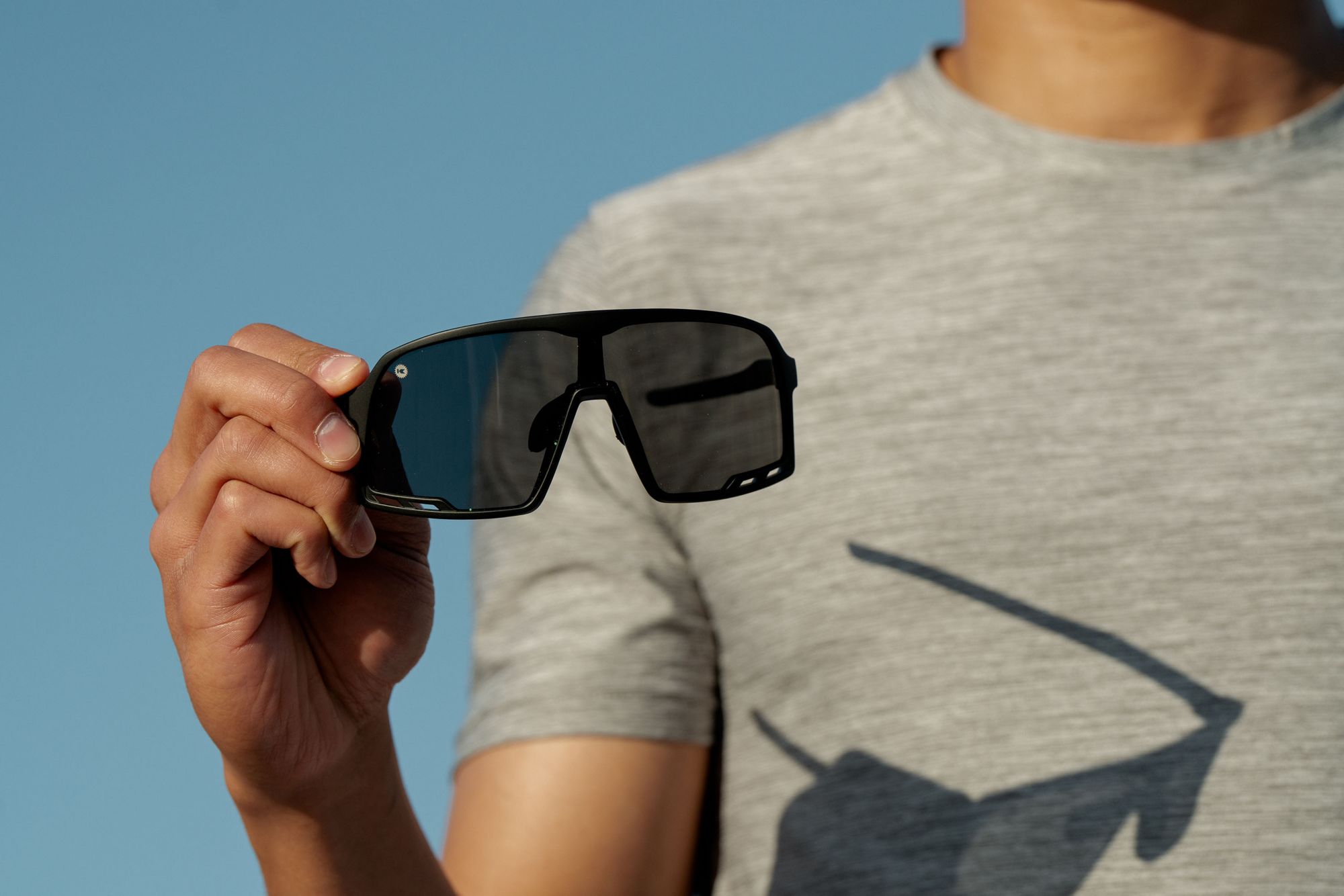 Knockaround Adult Campeones Wraparound Black on Black Sunglasses product image