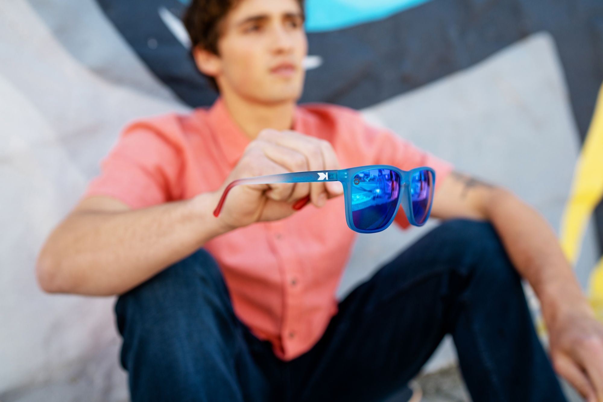 Knockaround Fast Lanes Rocket Pop Polarized Sunglasses product image