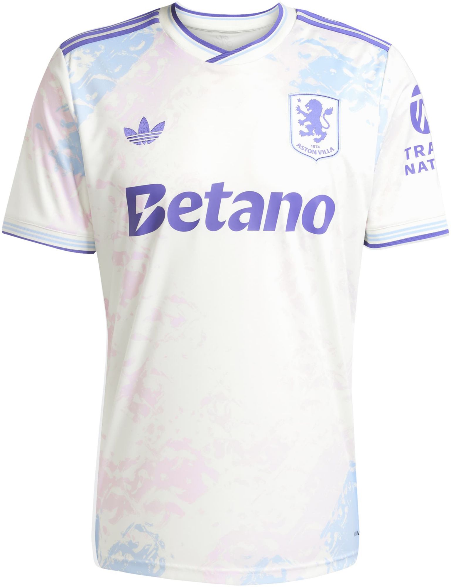 adidas Men's 2025 Aston Villa FC White Third Replica Jersey product image