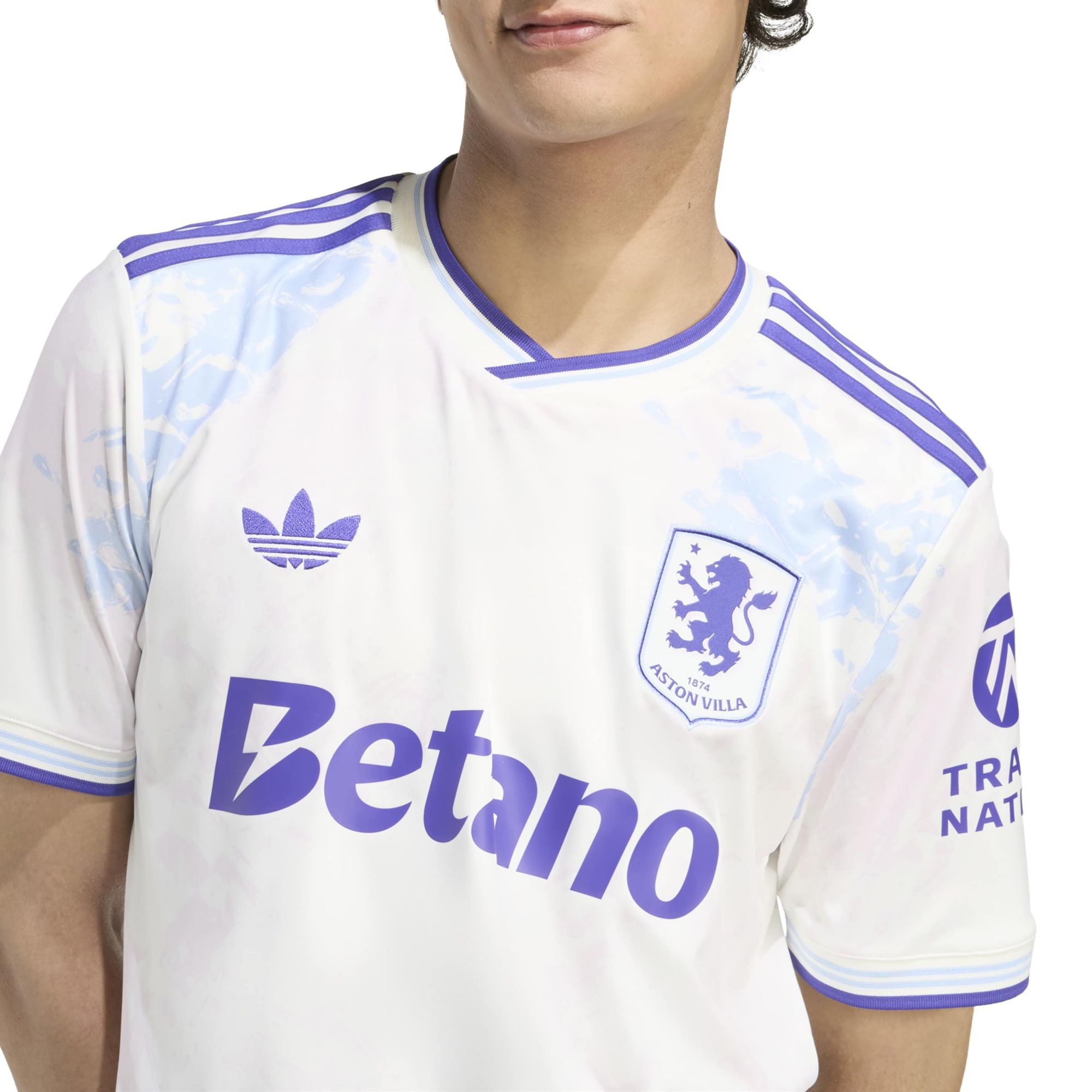 adidas Men's 2025 Aston Villa FC White Third Replica Jersey product image