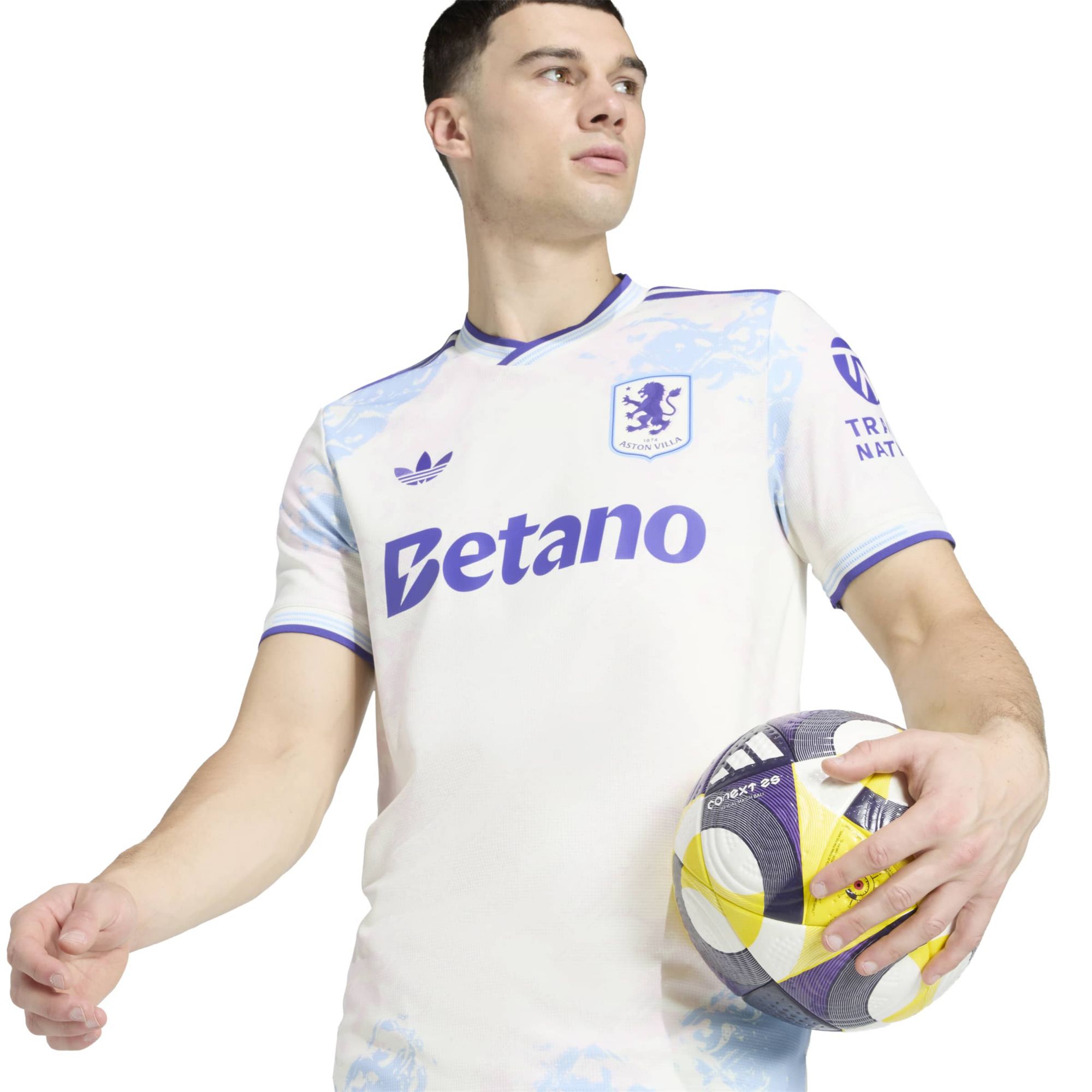 adidas Men's 2025 Aston Villa FC White Third Authentic Jersey product image