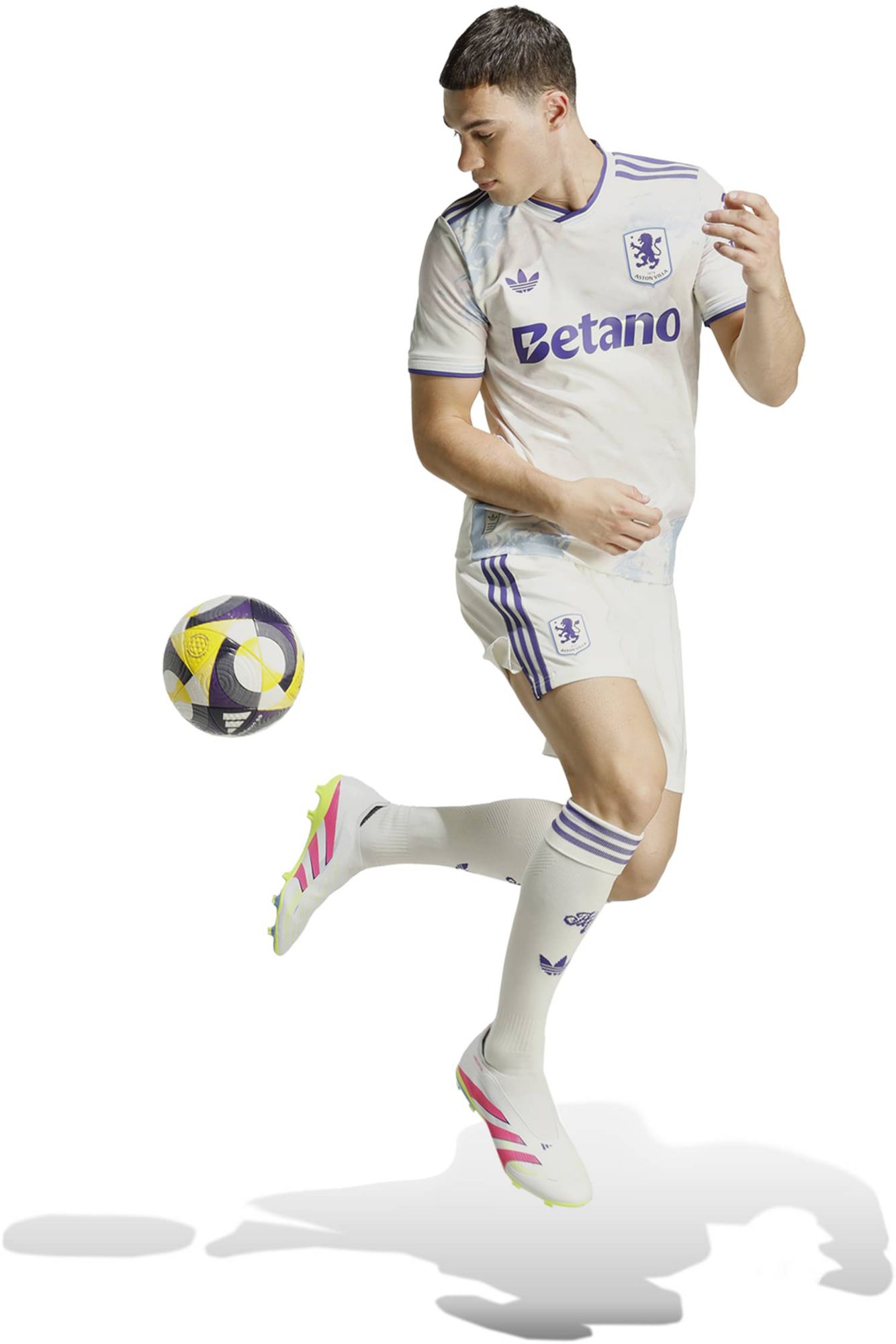 adidas Men's 2025 Aston Villa FC White Third Authentic Jersey product image