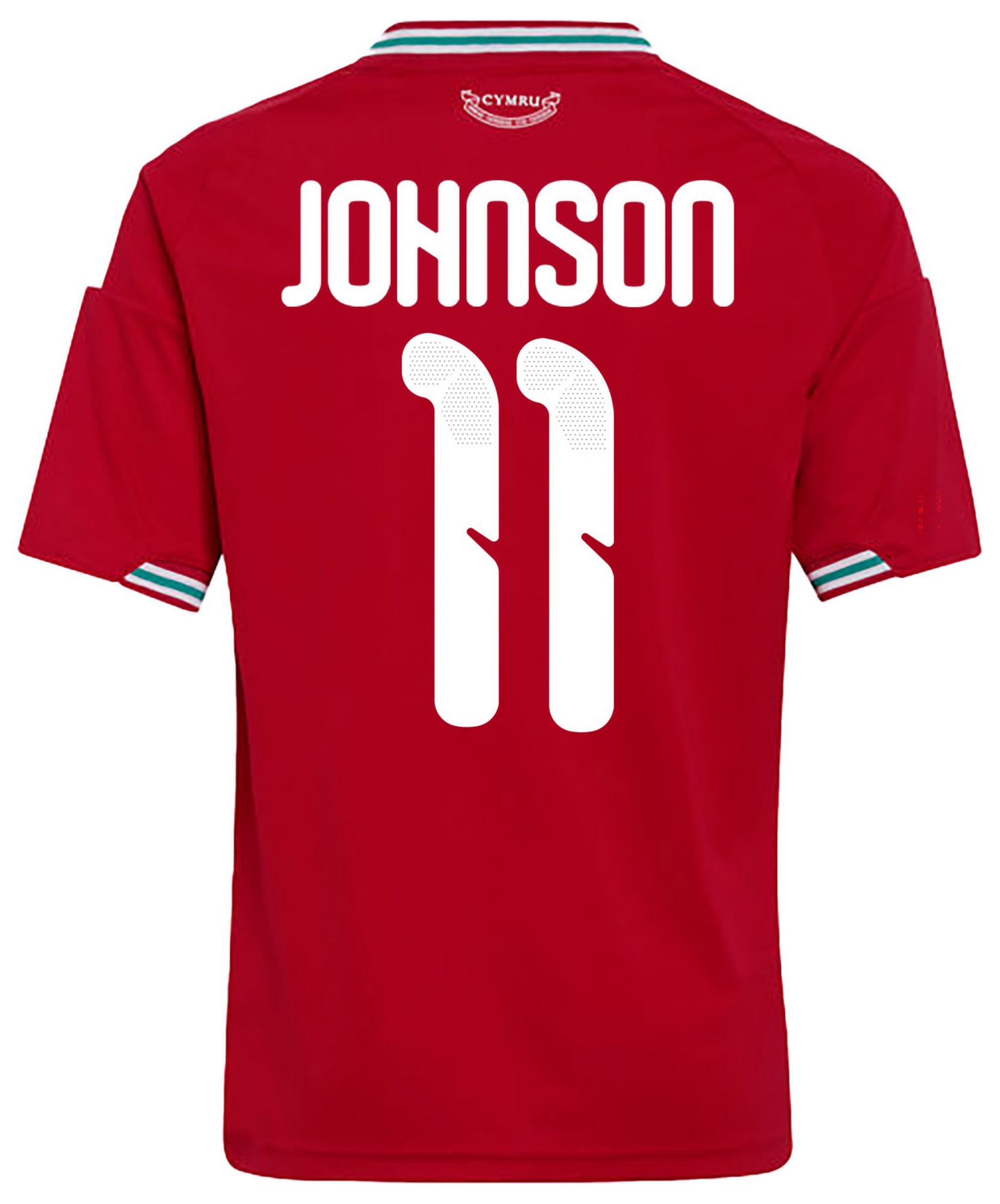 adidas Youth Wales Brennan Johnson #11 2026 Home Replica Jersey product image