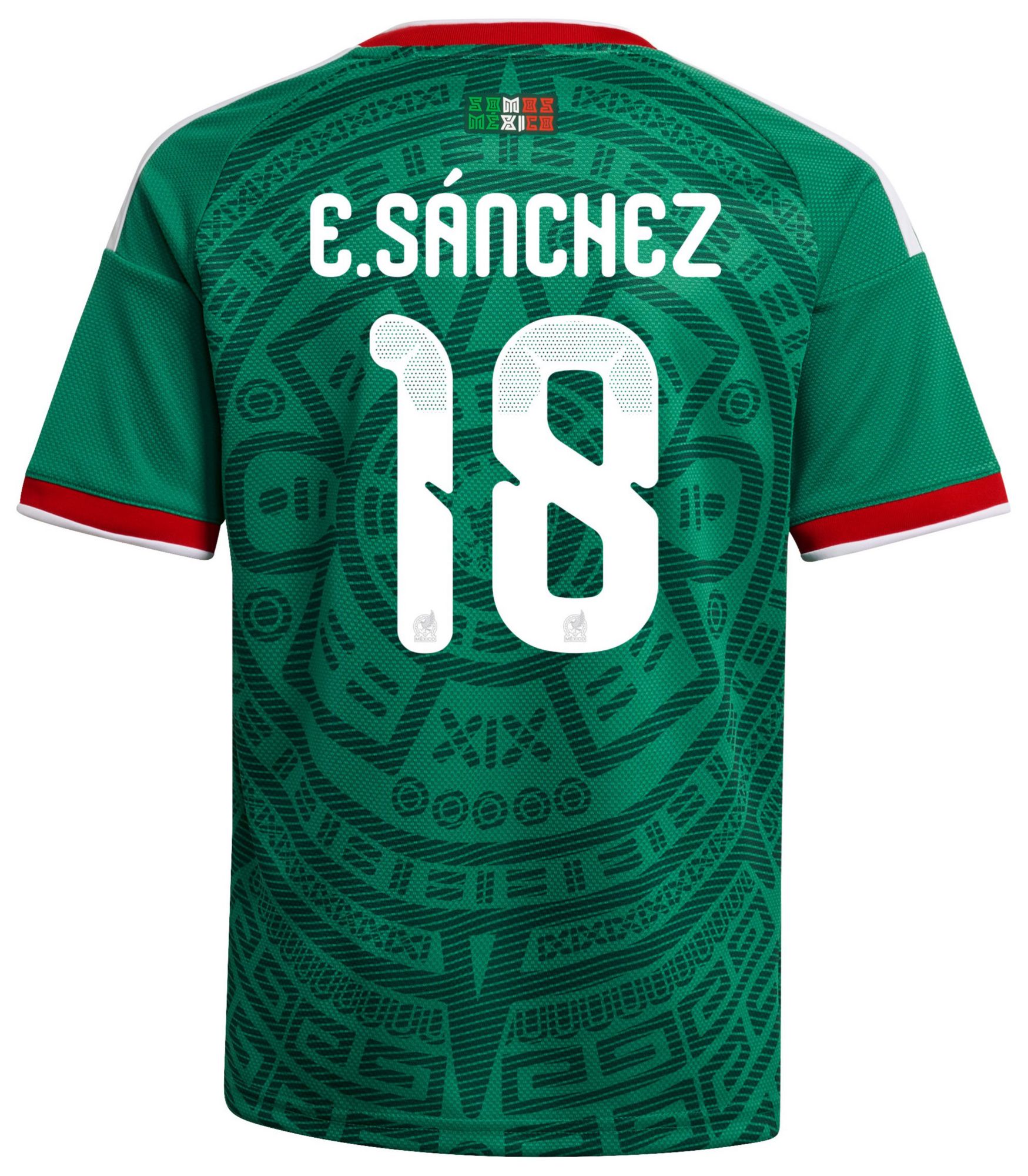 adidas Youth Mexico Erik Sanchez #18 2026 Home Replica Jersey product image