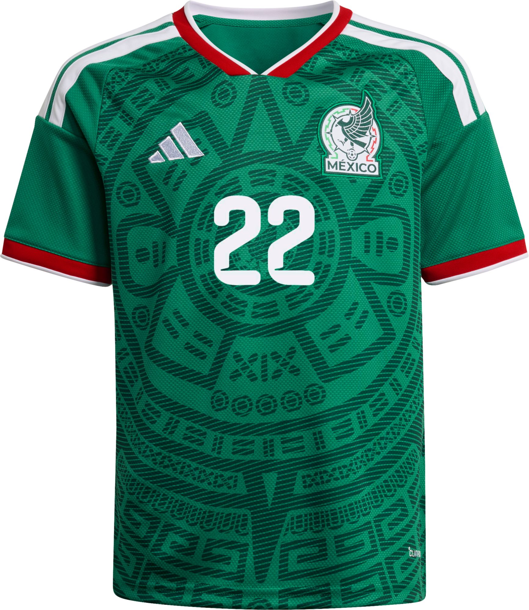adidas Youth Mexico Santiago Giménez #11 2026 Home Replica Jersey product image
