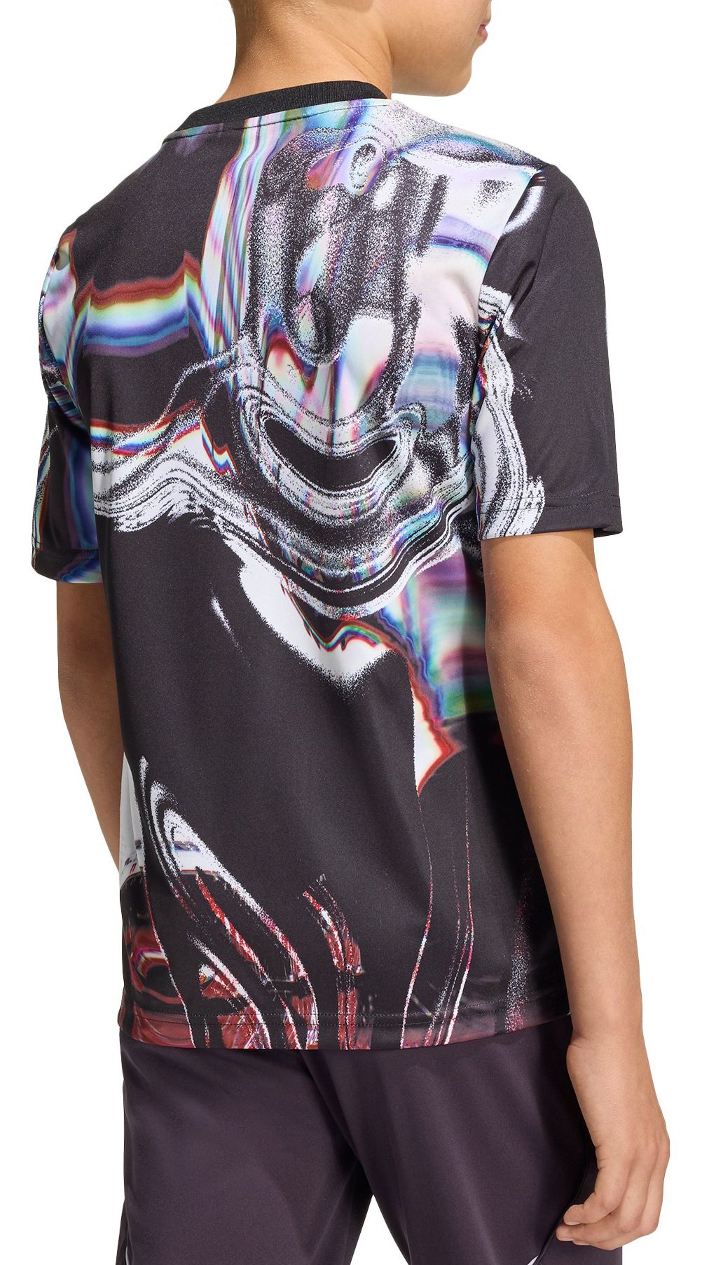 adidas Youth 2025 Manchester United Black Prematch Jersey product image