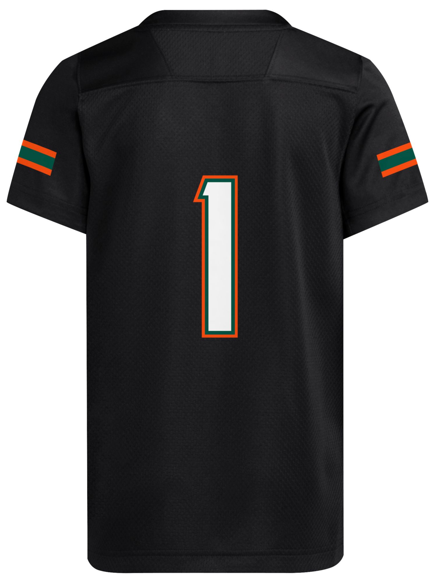 adidas Youth Miami Hurricanes Black Replica Football Jersey product image