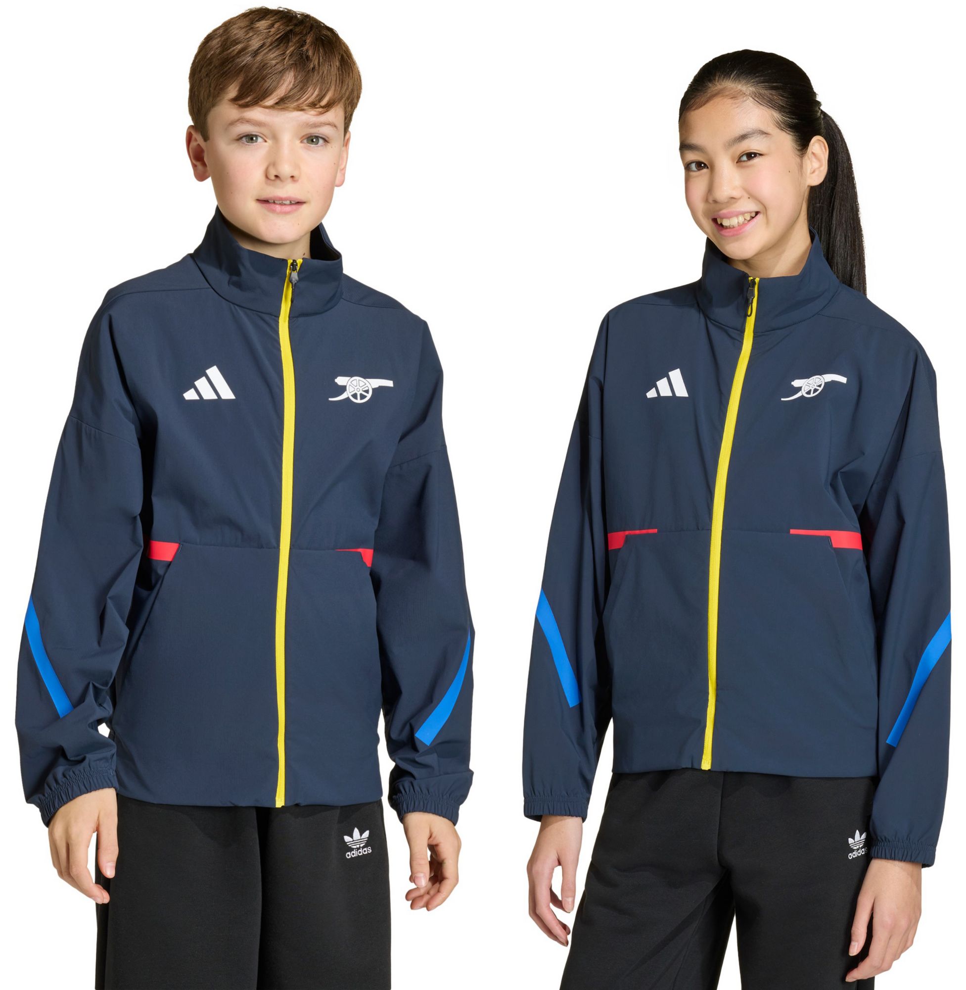 adidas Youth 2025 Arsenal Navy Anthem Full-Zip Jacket product image