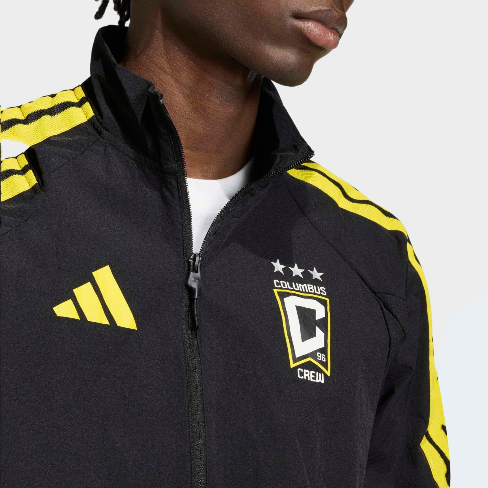 adidas Adult Columbus Crew Black 2026 Prematch Anthem Full-Zip Jacket product image