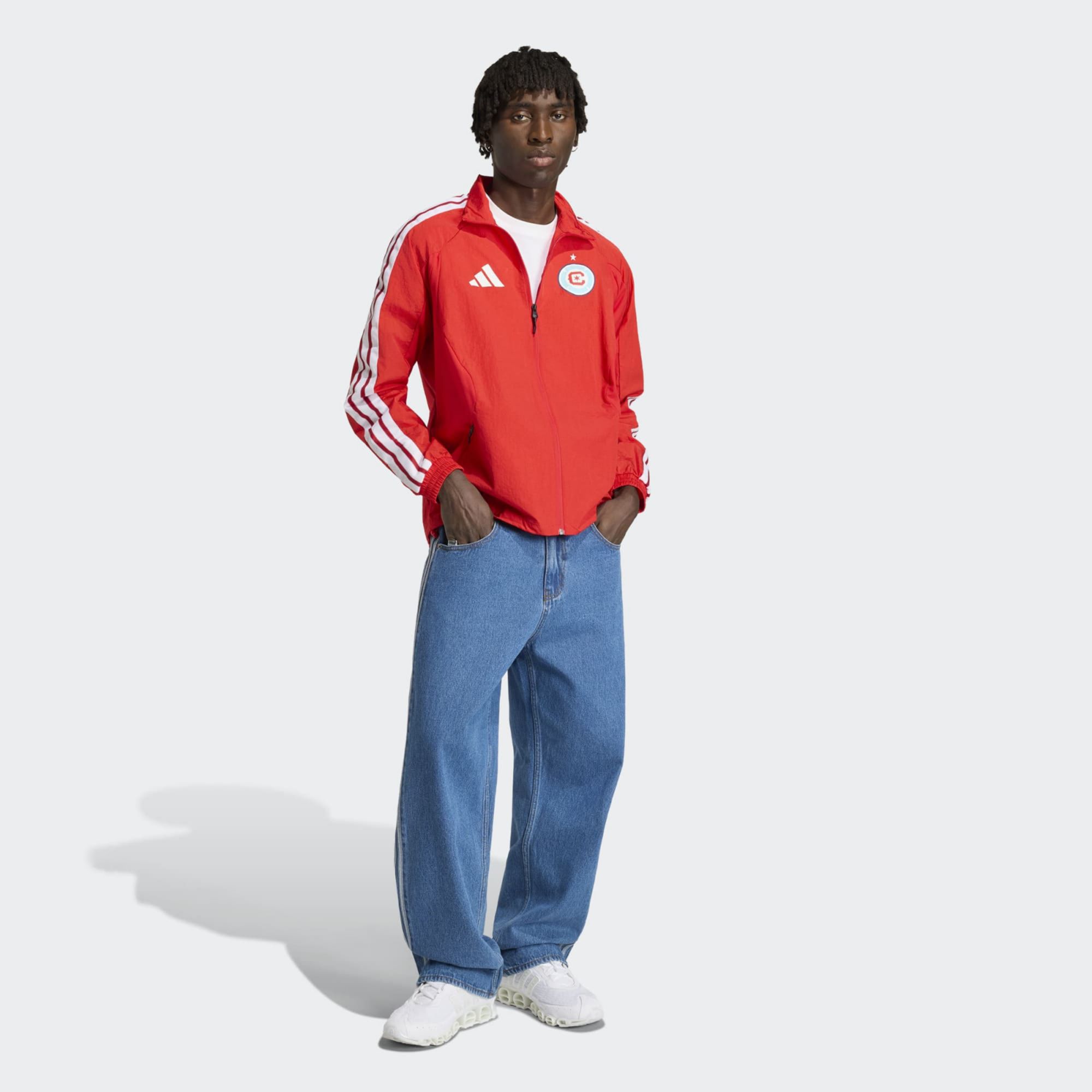 adidas Adult Chicago Fire Red 2026 Prematch Anthem Full-Zip Jacket product image