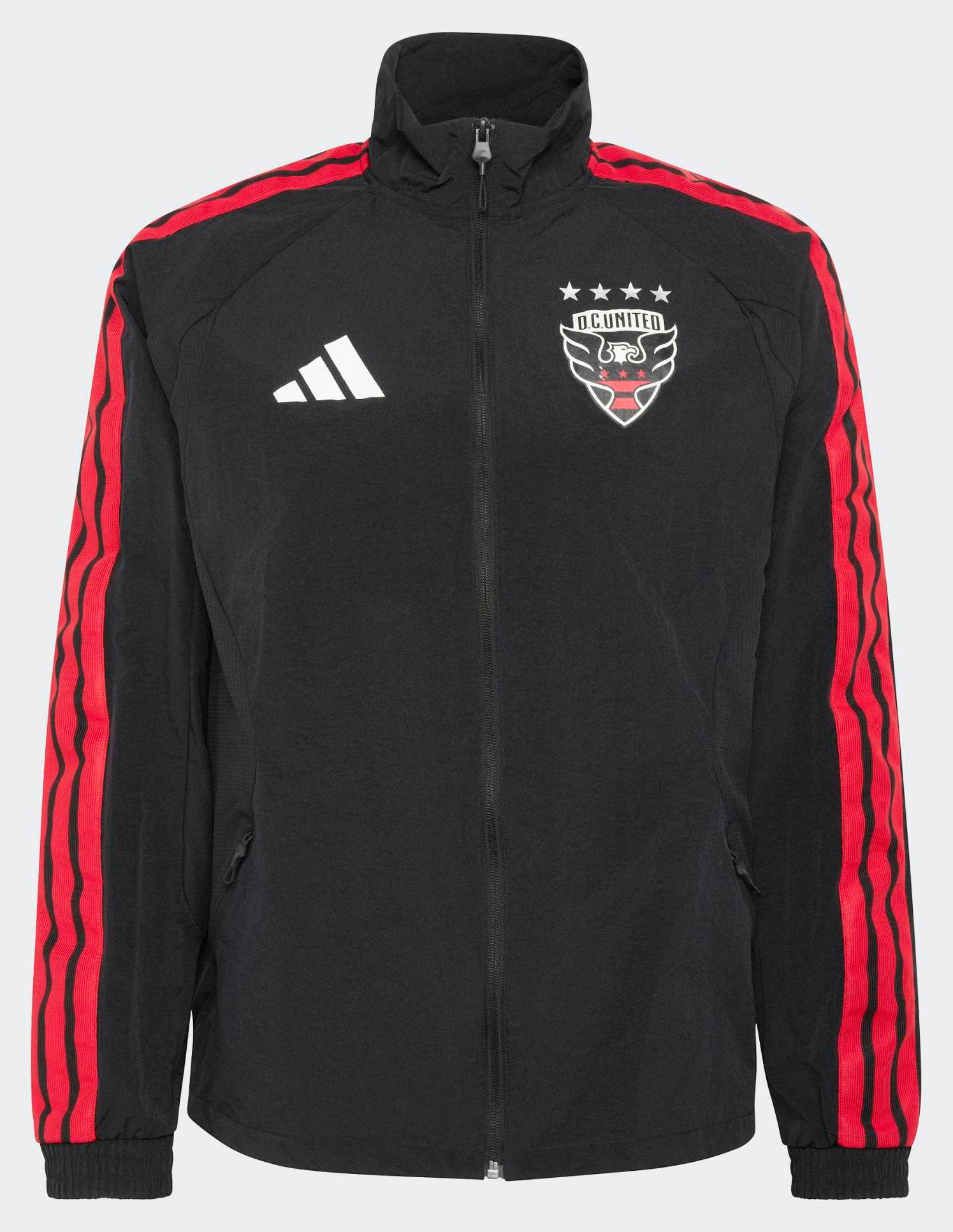 adidas Adult D.C. United Black 2026 Prematch Anthem Full-Zip Jacket product image