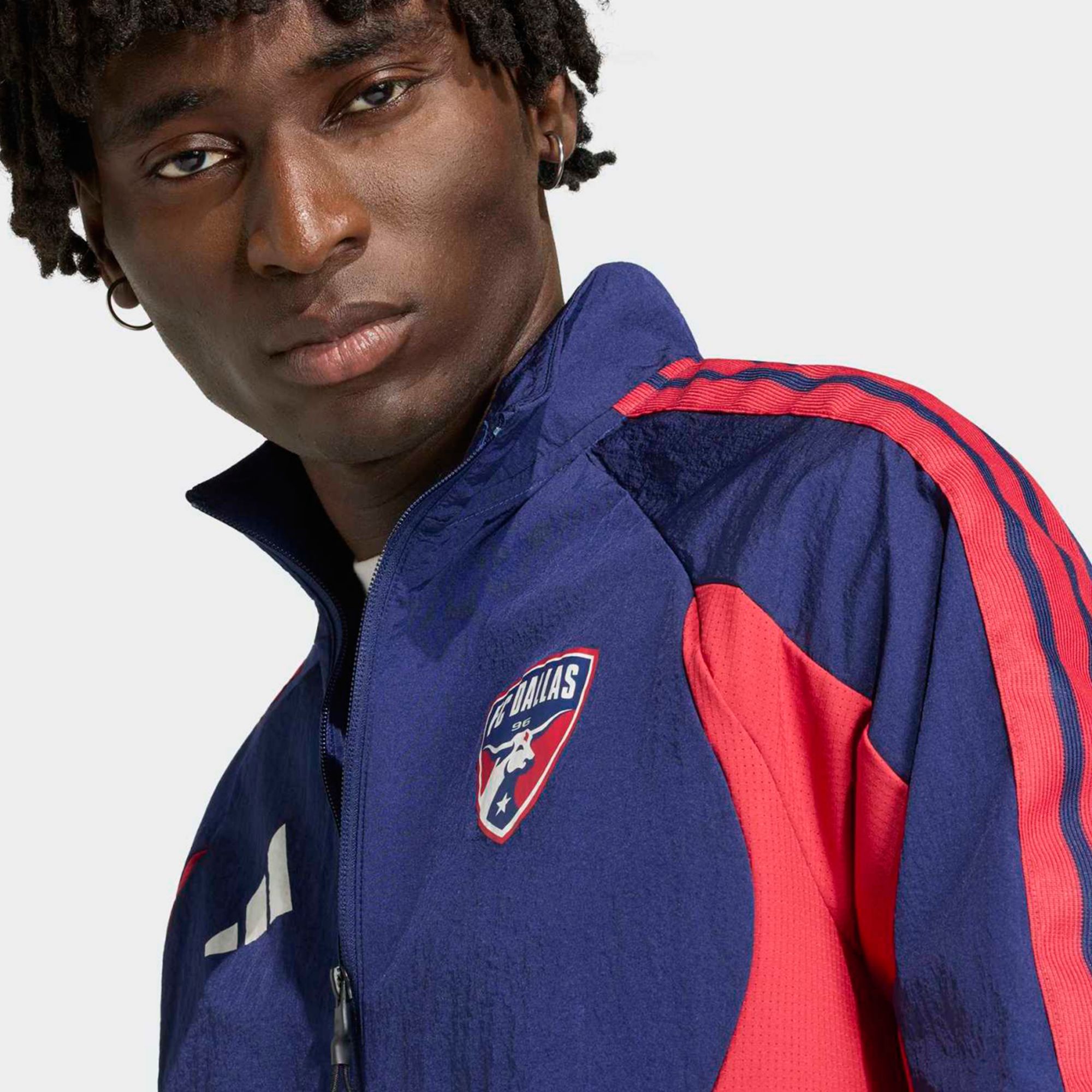 adidas Adult FC Dallas Black 2026 Prematch Anthem Full-Zip Jacket product image