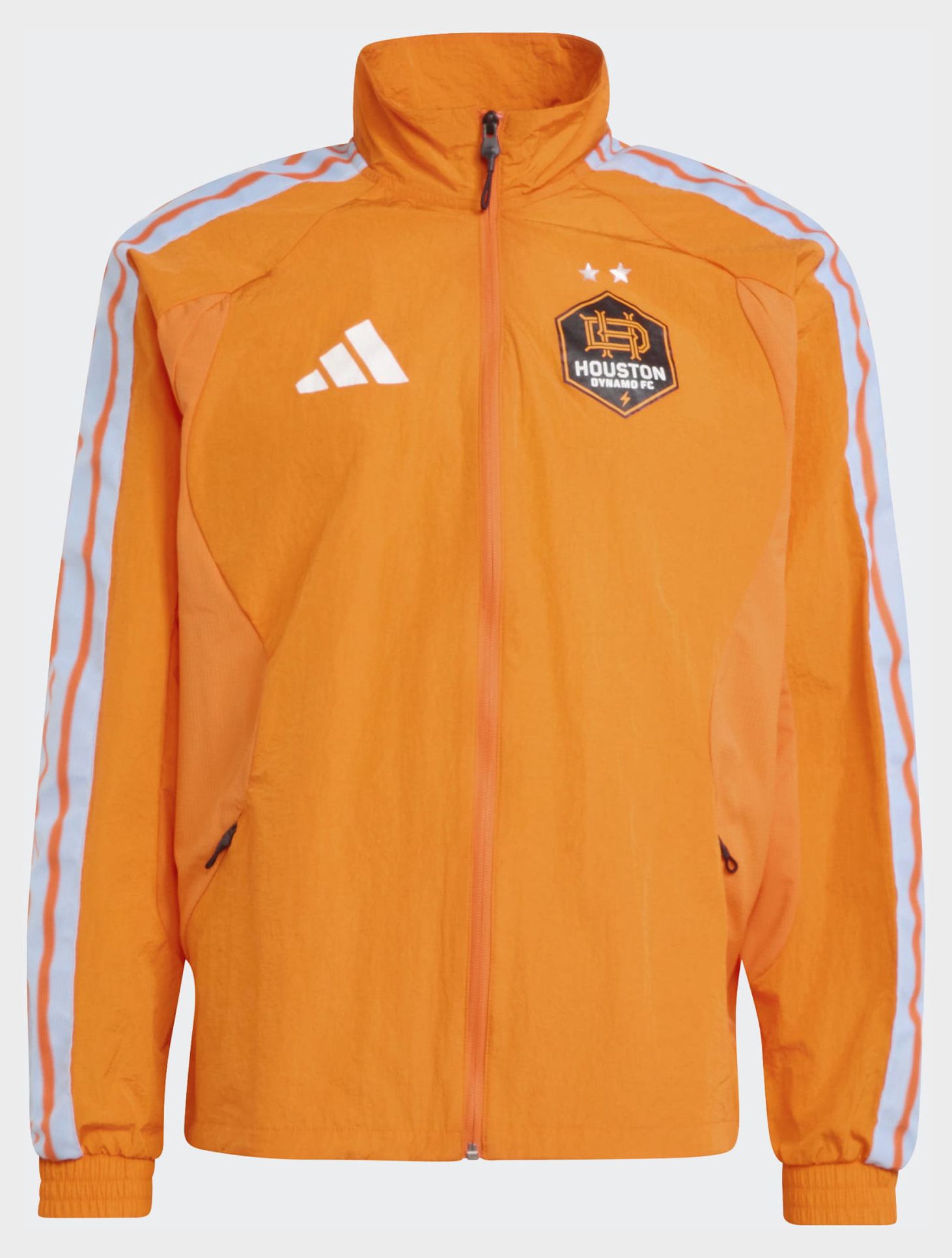 adidas Adult Houston Dynamo Orange 2026 Prematch Anthem Full-Zip Jacket product image