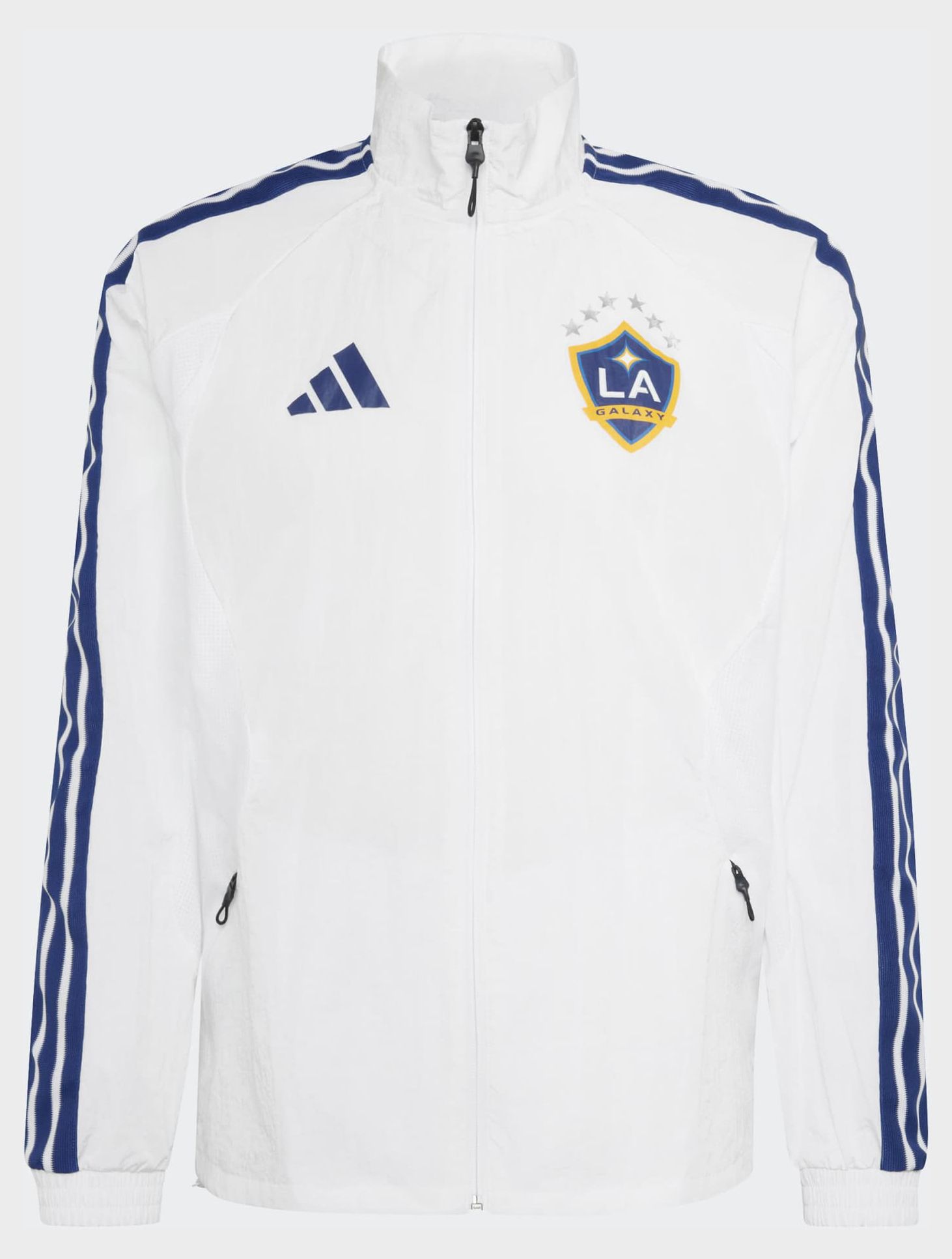 adidas Adult Los Angeles Galaxy White 2026 Prematch Anthem Full-Zip Jacket product image