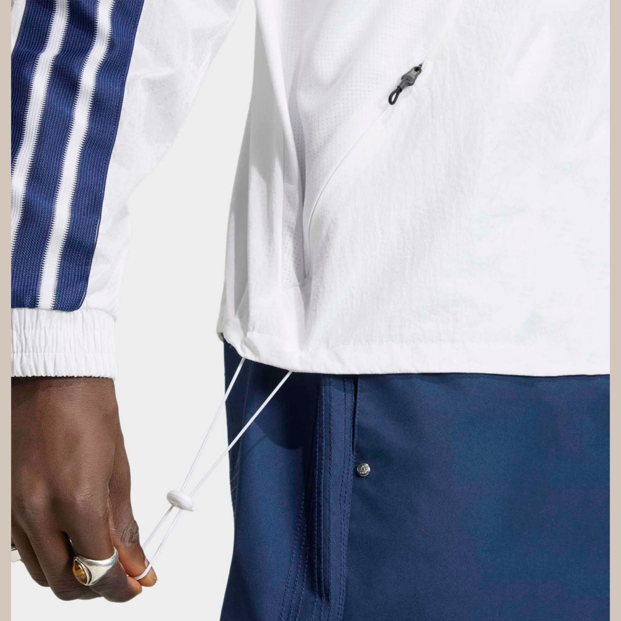 adidas Adult Los Angeles Galaxy White 2026 Prematch Anthem Full-Zip Jacket product image