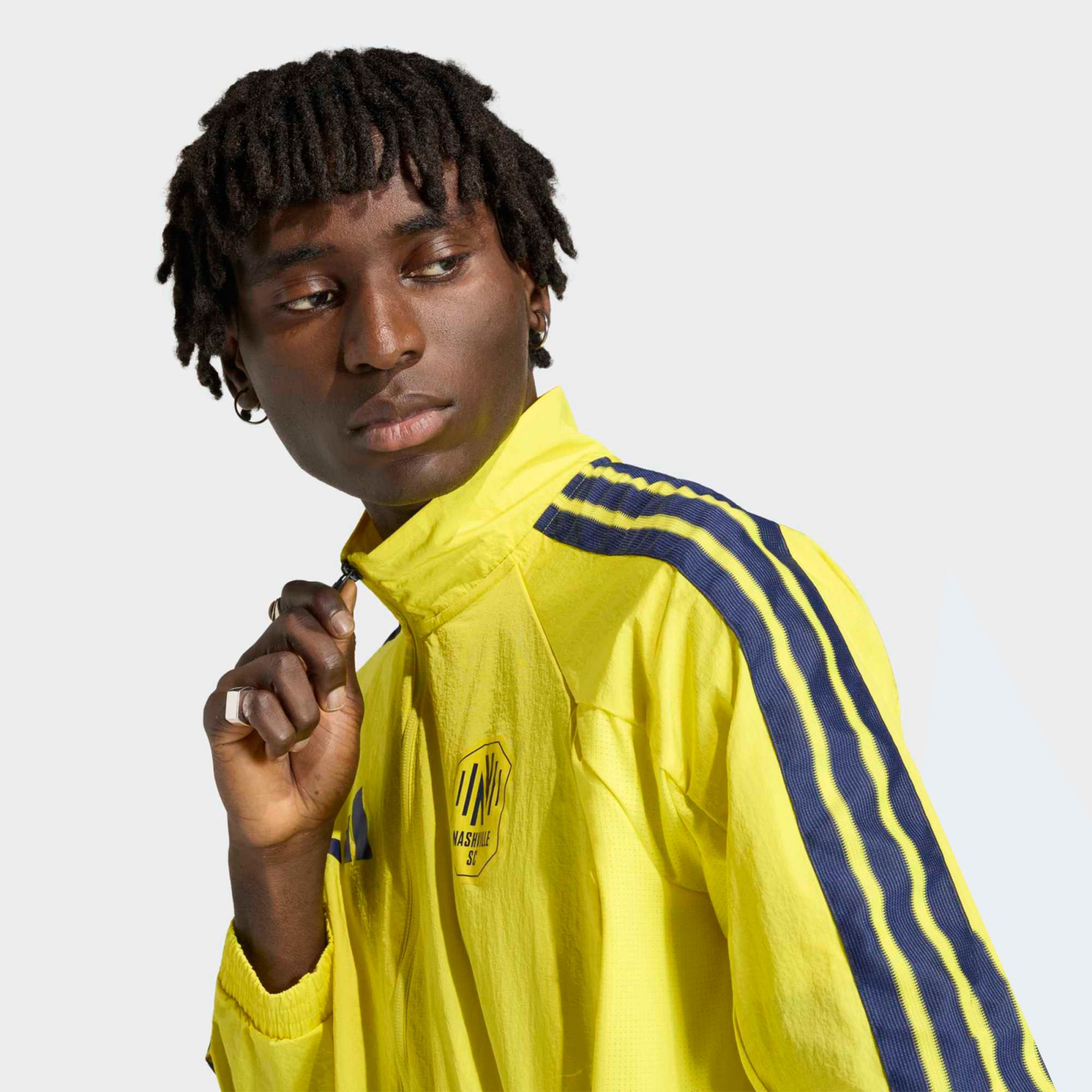 adidas Adult Nashville SC Yellow 2026 Prematch Anthem Full-Zip Jacket product image
