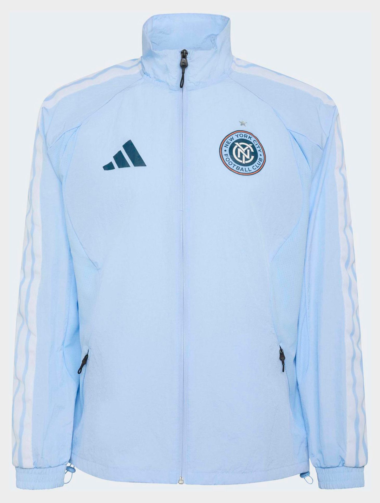 adidas Adult New York City FC Blue 2026 Prematch Anthem Full-Zip Jacket product image