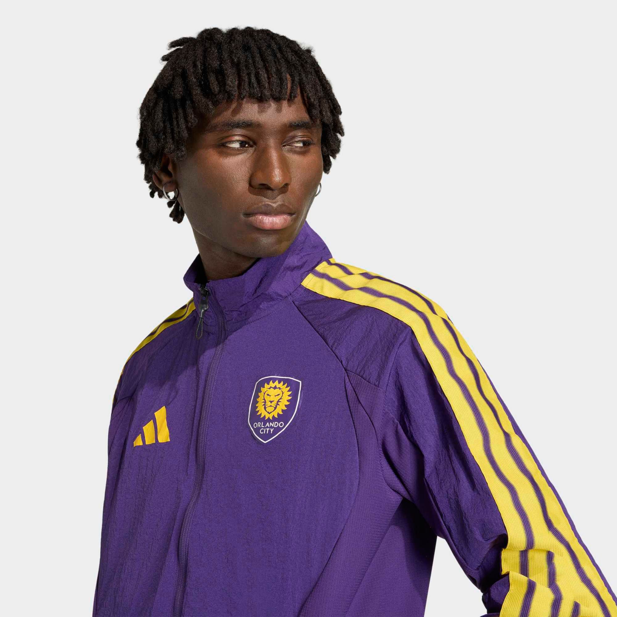 adidas Men's Orlando City Purple 2026 Prematch Anthem Full-Zip Jacket product image