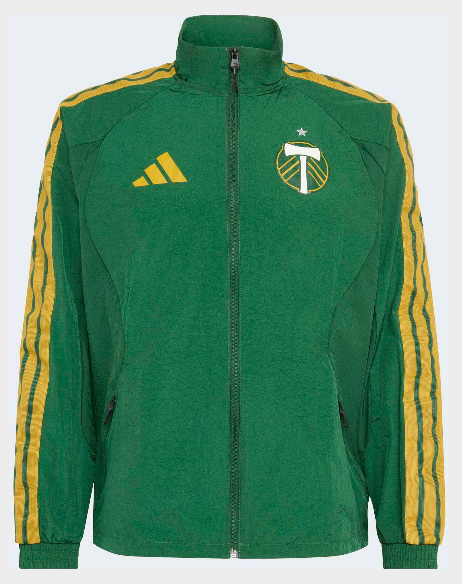 adidas Men's Portland Timbers Green 2026 Prematch Anthem Full-Zip Jacket product image