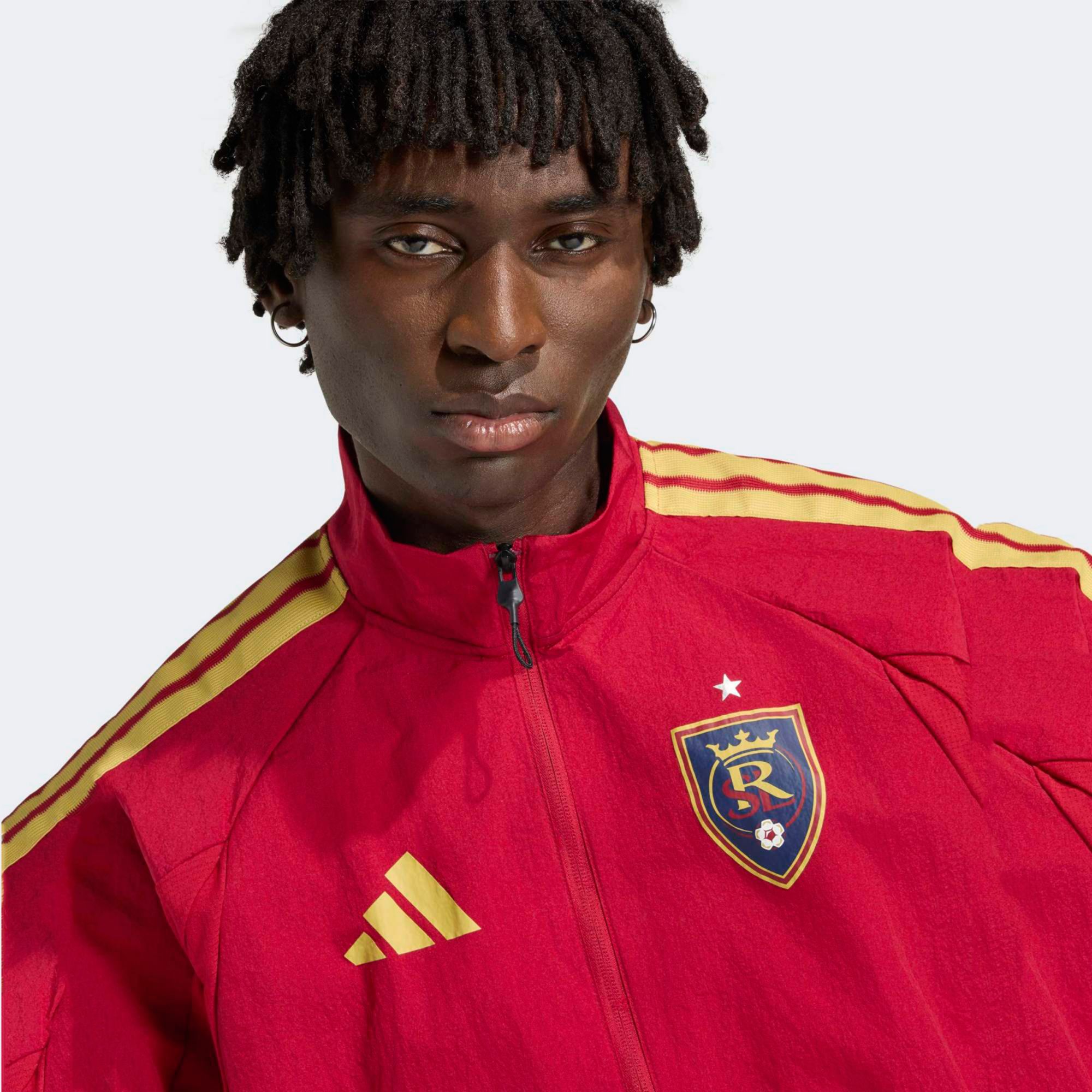 adidas Men's Real Salt Lake Red 2026 Prematch Anthem Full-Zip Jacket product image