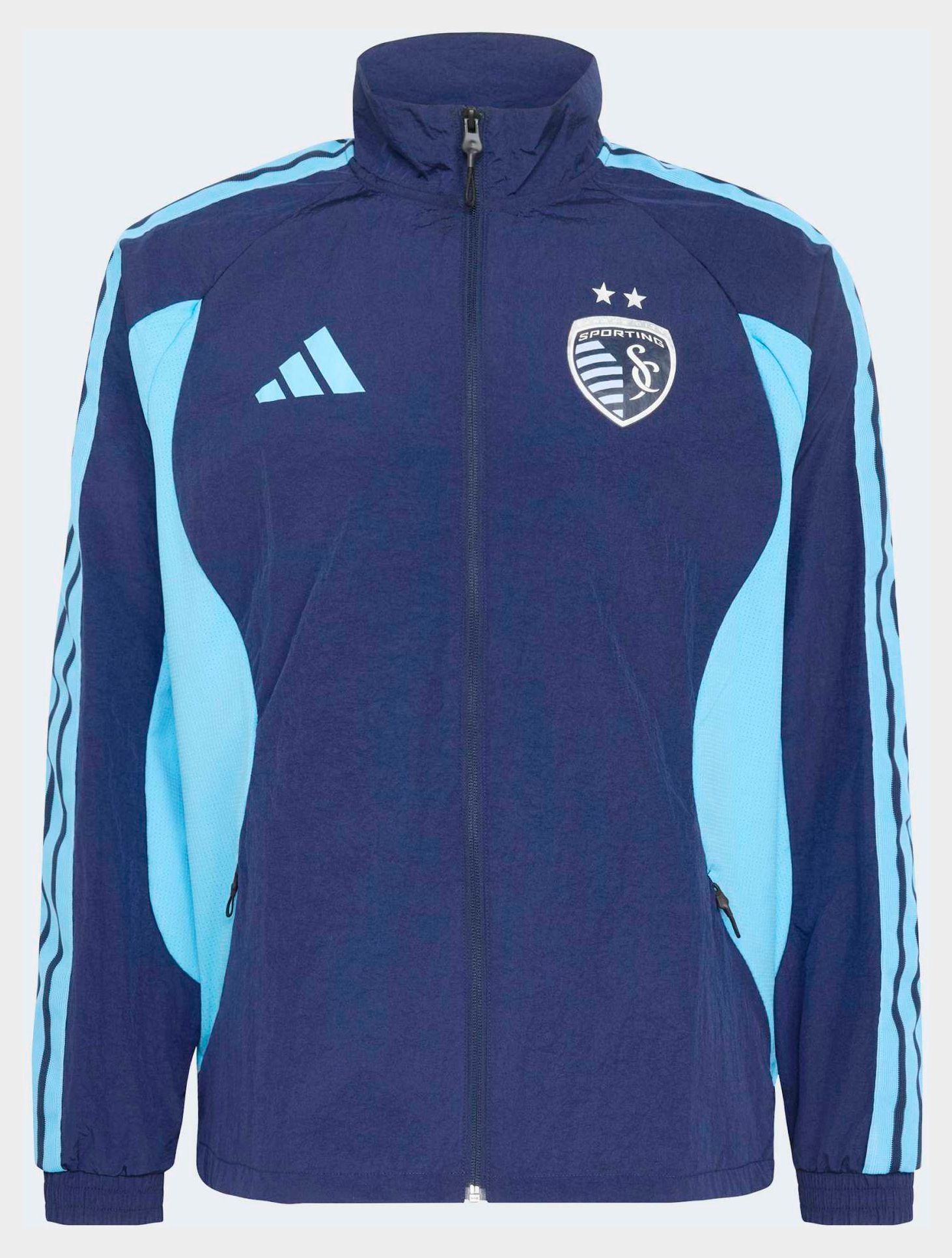 adidas Men's Sporting Kansas City Navy 2026 Prematch Anthem Full-Zip Jacket product image