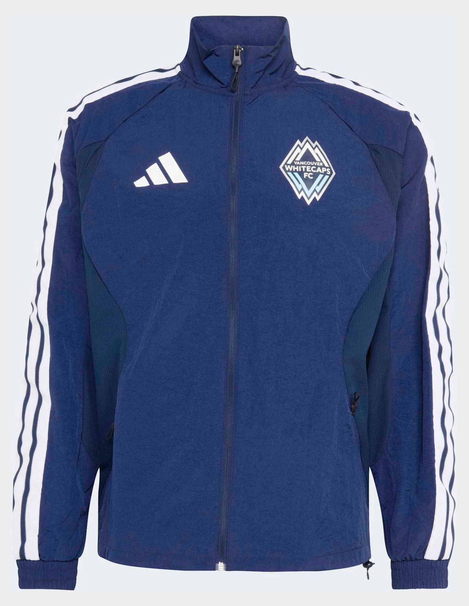adidas Men's Vancouver Whitecaps Navy 2026 Prematch Anthem Full-Zip Jacket product image