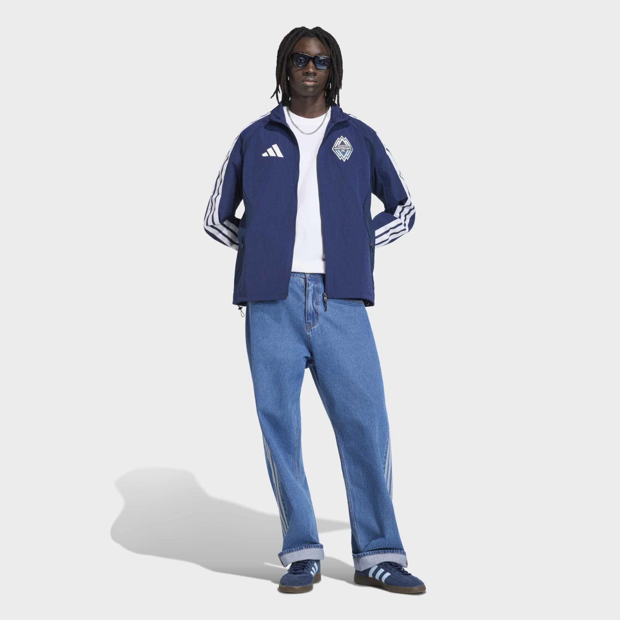 adidas Men's Vancouver Whitecaps Navy 2026 Prematch Anthem Full-Zip Jacket product image