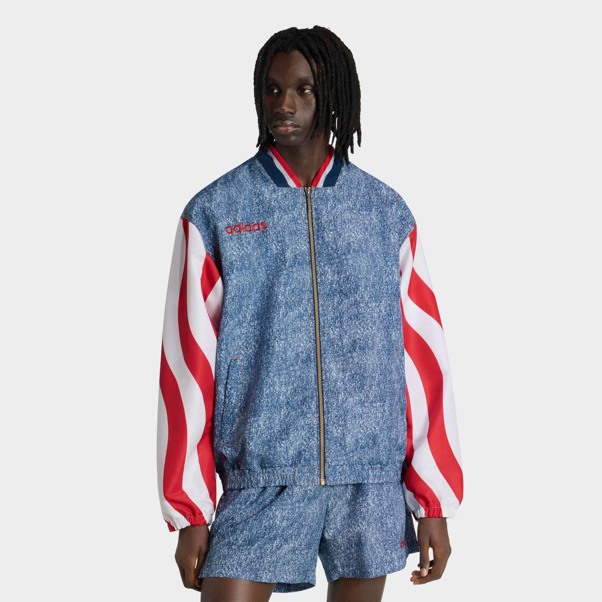 adidas Men's USA Denim Graphic Track Jacket product image